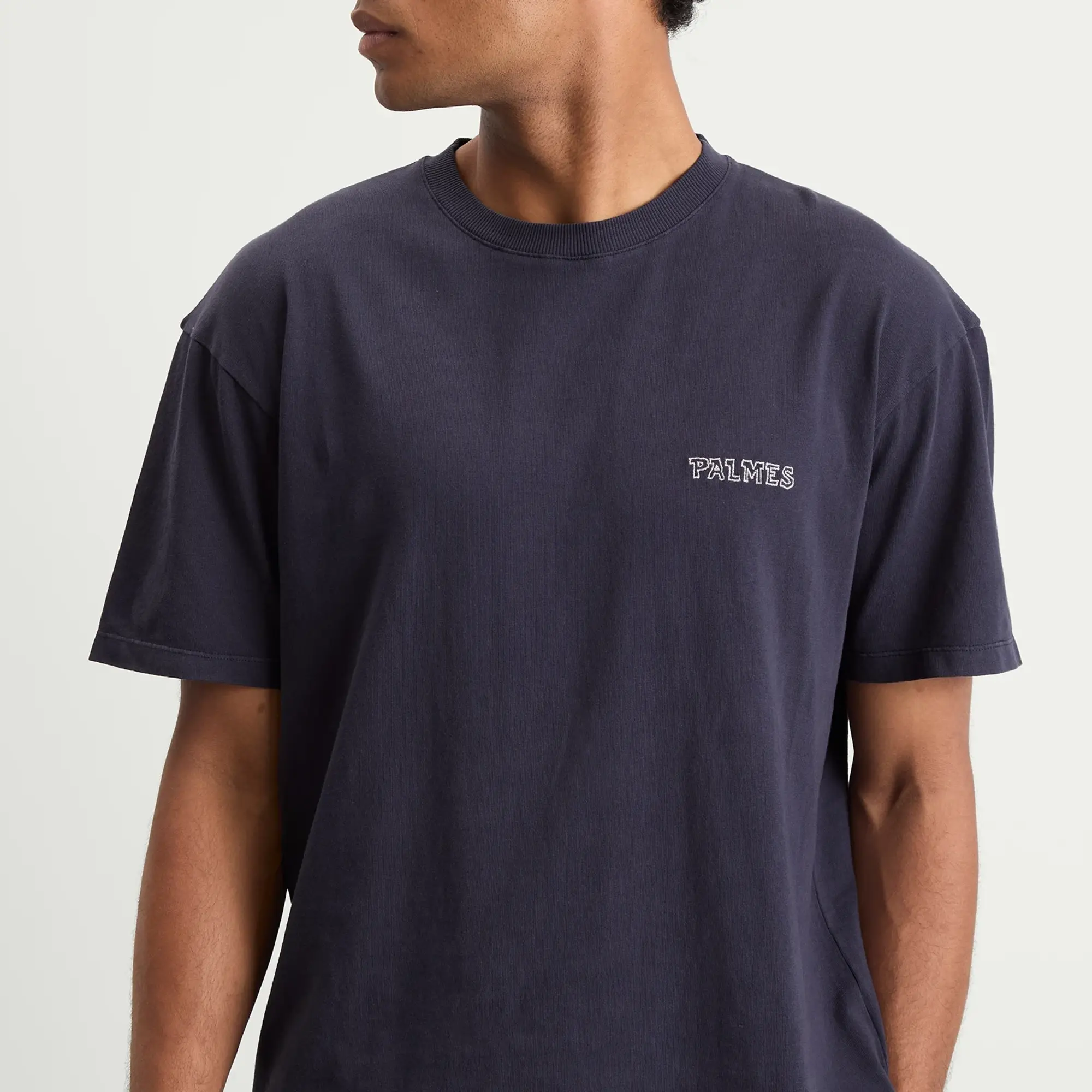 Palmes Men's Logo T-Shirt Dark Blue