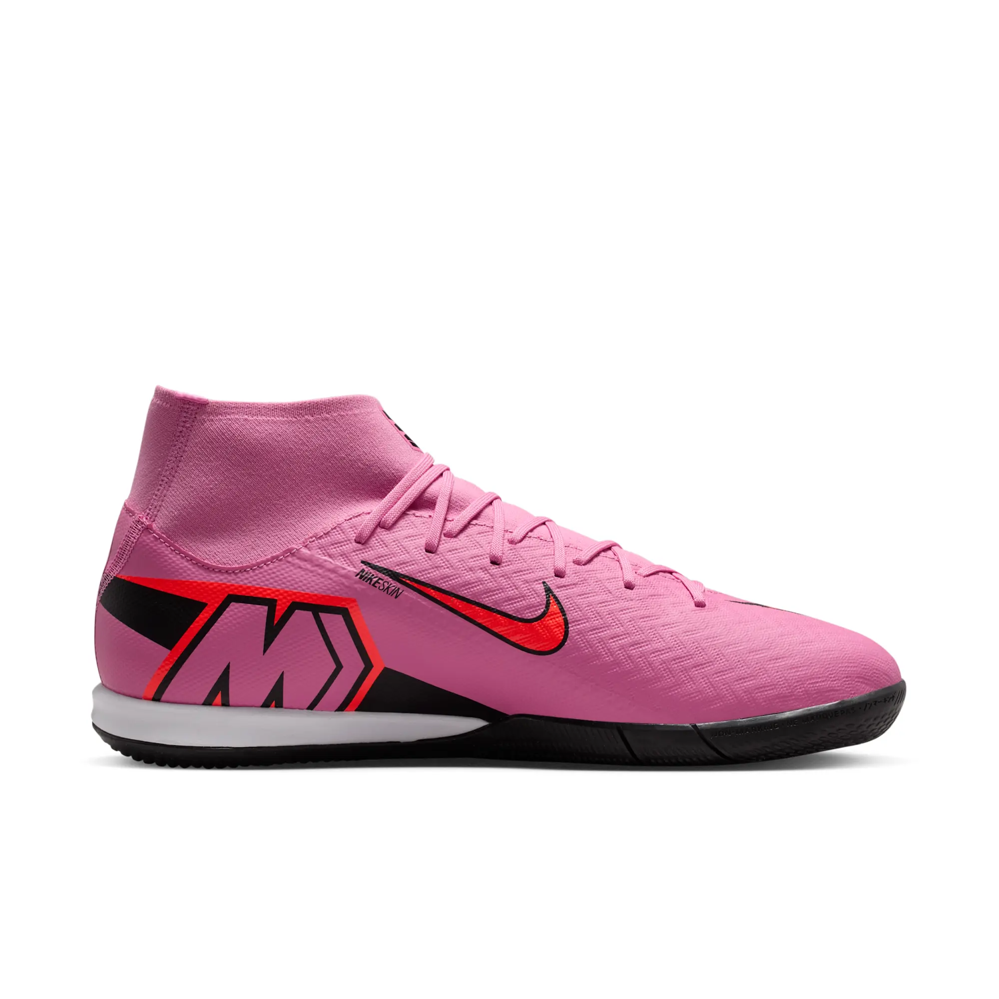 Nike Mercurial Superfly 10 Academy IC High-Top Football Shoes - Pink - Recycled Content Minimum