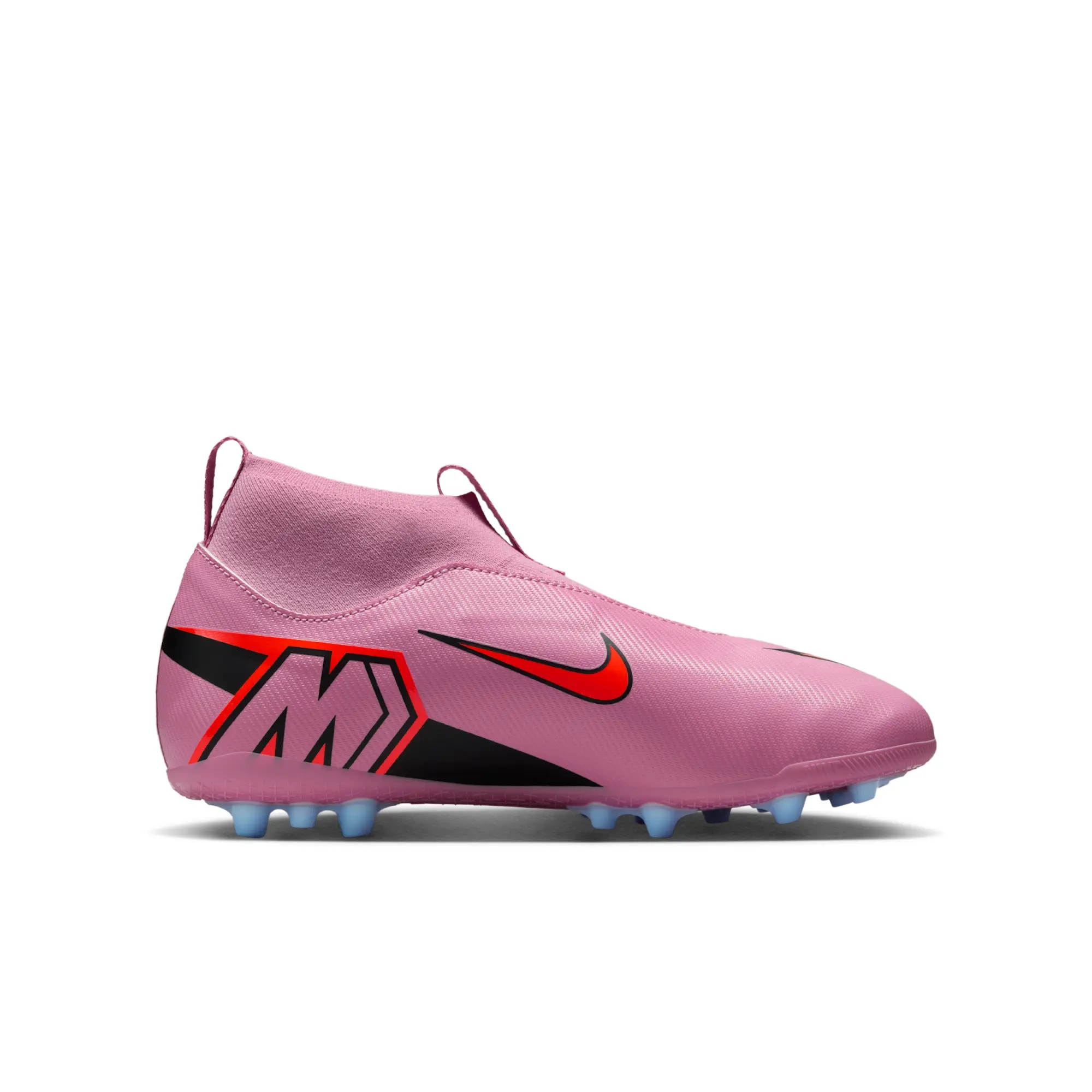 Nike Jr. Mercurial Superfly 10 Academy Artificial-Grass High-Top Football Boot - Pink - Recycled Content Minimum