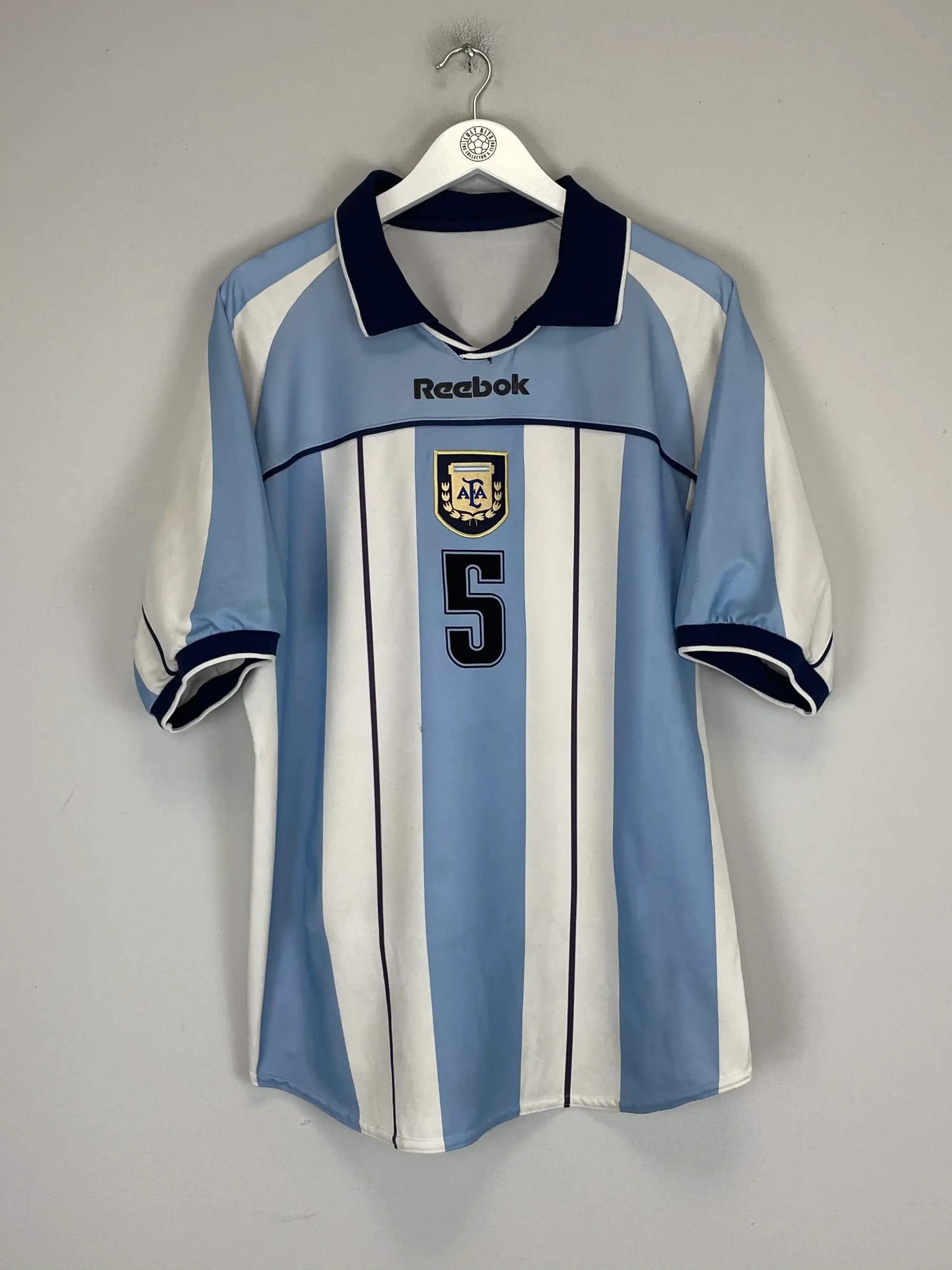 2000/01 ARGENTINA POCHETTINO #5 HOME SHIRT (L) REEBOK | Cult Kits
