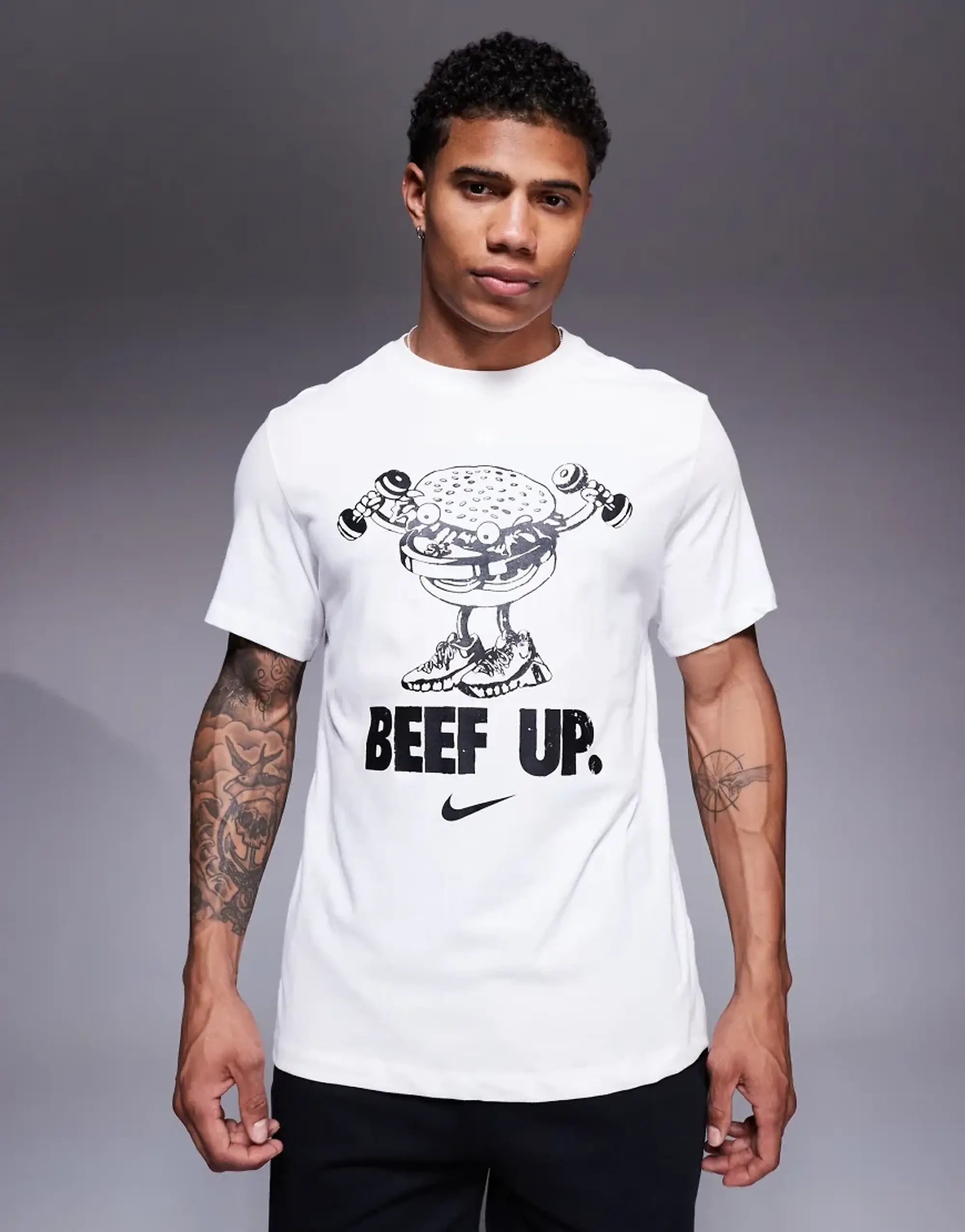 Nike Training Dri-Fit Graphic T-Shirt In White