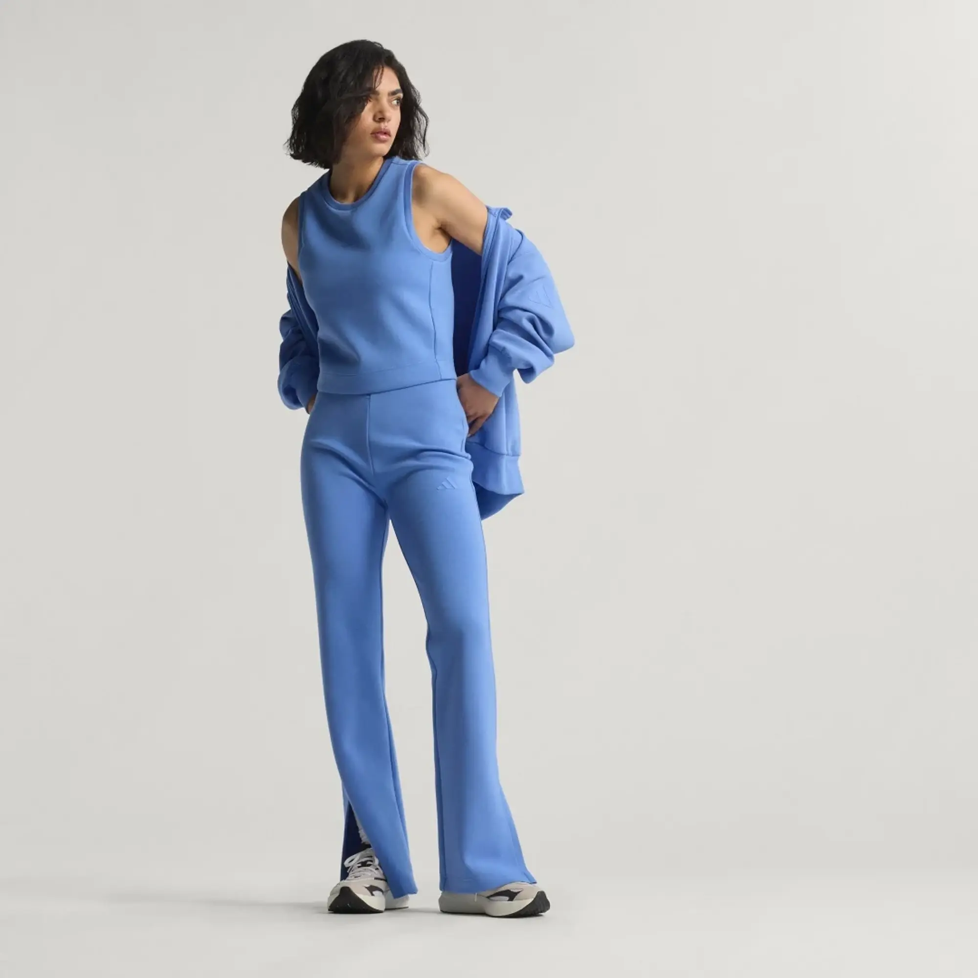 adidas Soft Lux Flared Tracksuit Bottoms