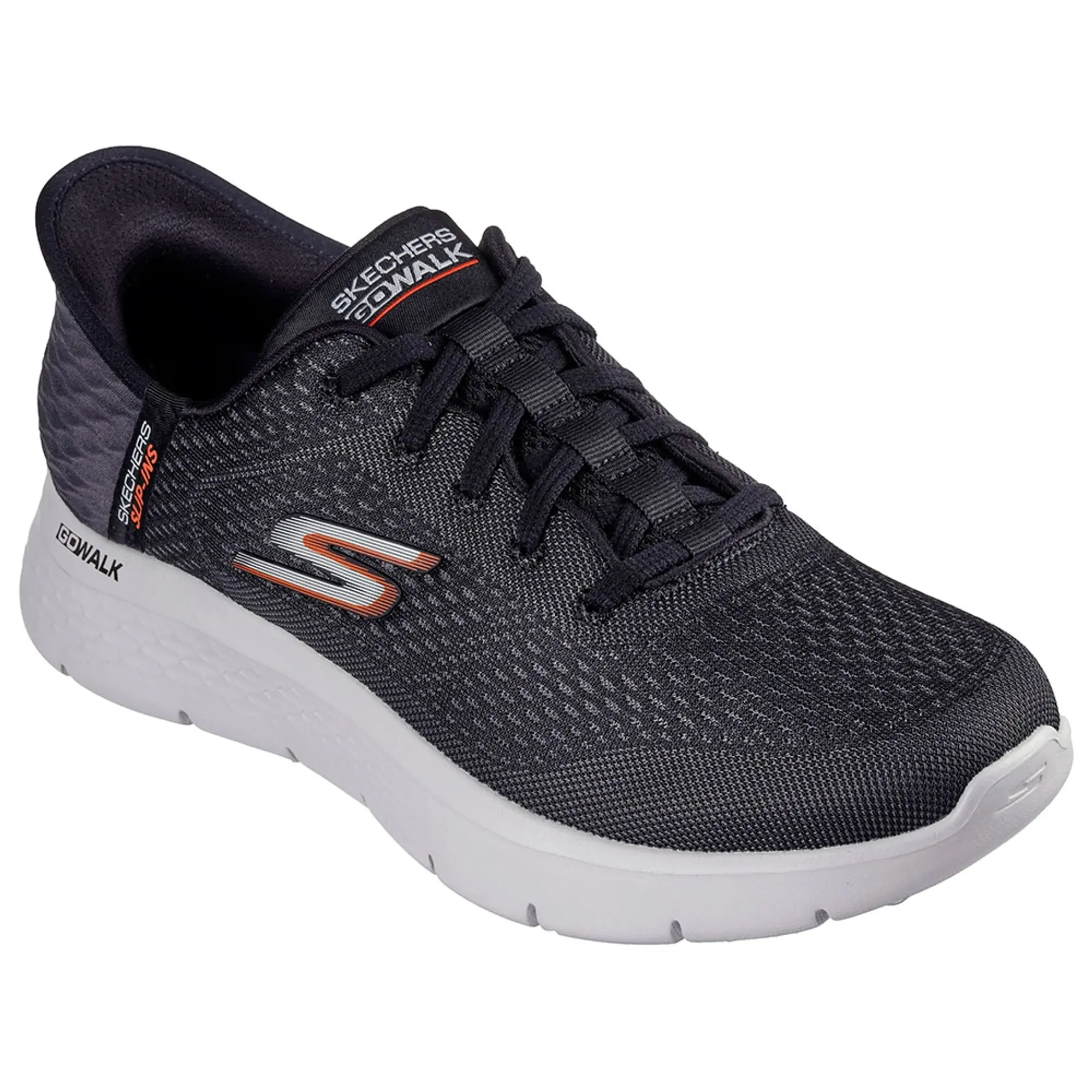 Skechers Men's Slip-ins: GO WALK Flex - New World Sneaker in Black/Orange