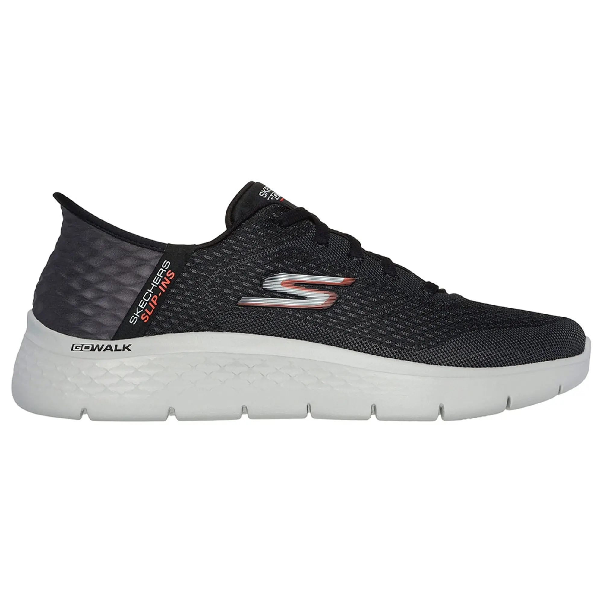Skechers Men's Slip-ins: GO WALK Flex - New World Sneaker in Black/Orange