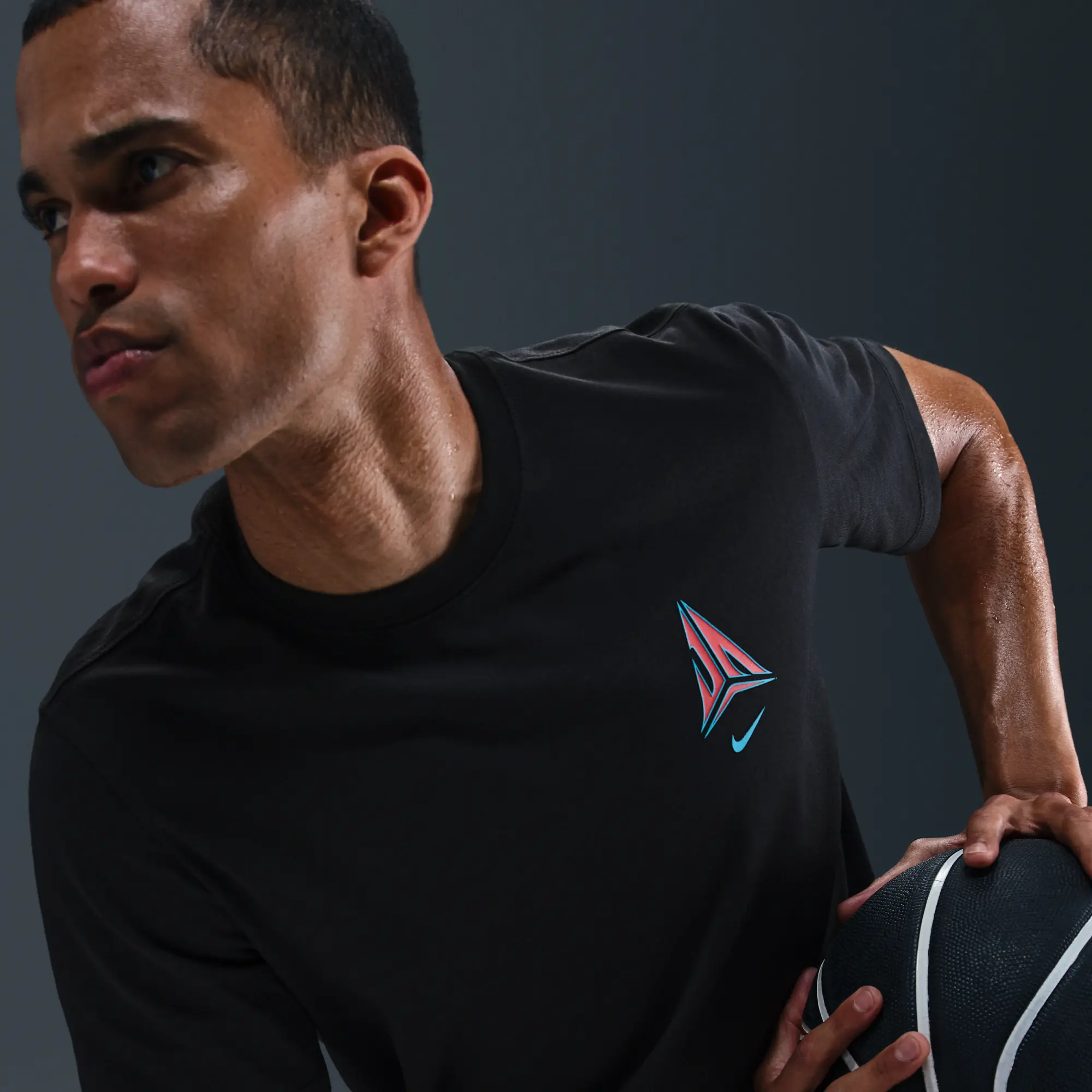 Nike Ja Men's T-Shirt - Black - Cotton