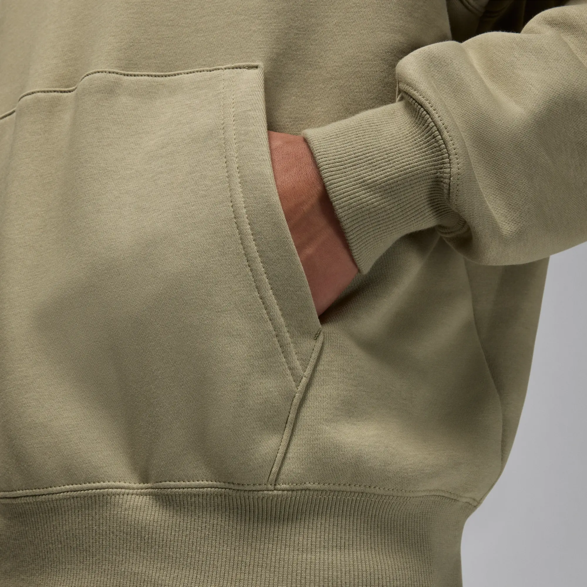 Nike Jordan Brooklyn Fleece Men's Graphic Pullover Hoodie - Brown - Cotton/Polyester
