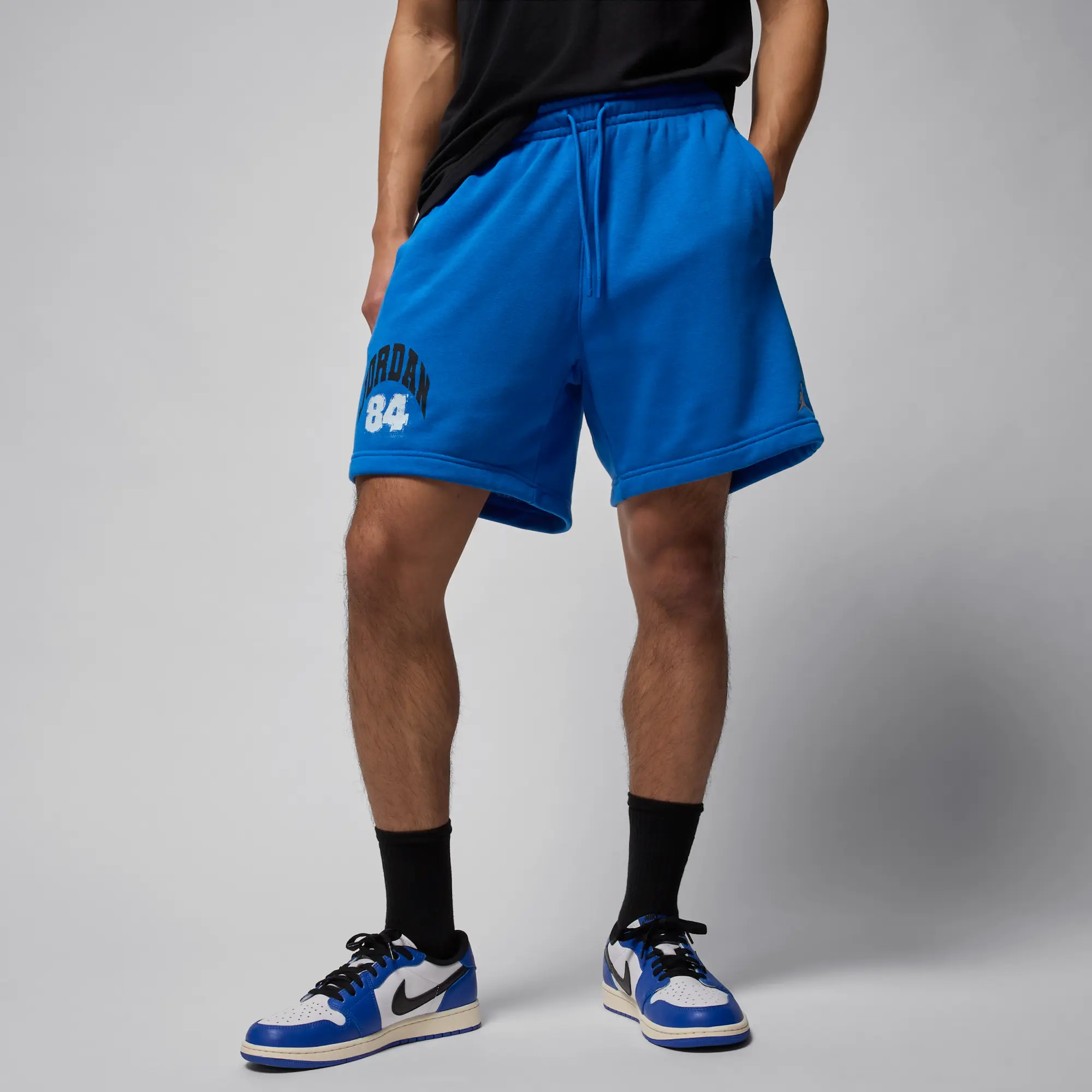 Nike Jordan Brooklyn Men's Collegiate Shorts - Blue - Cotton/Polyester