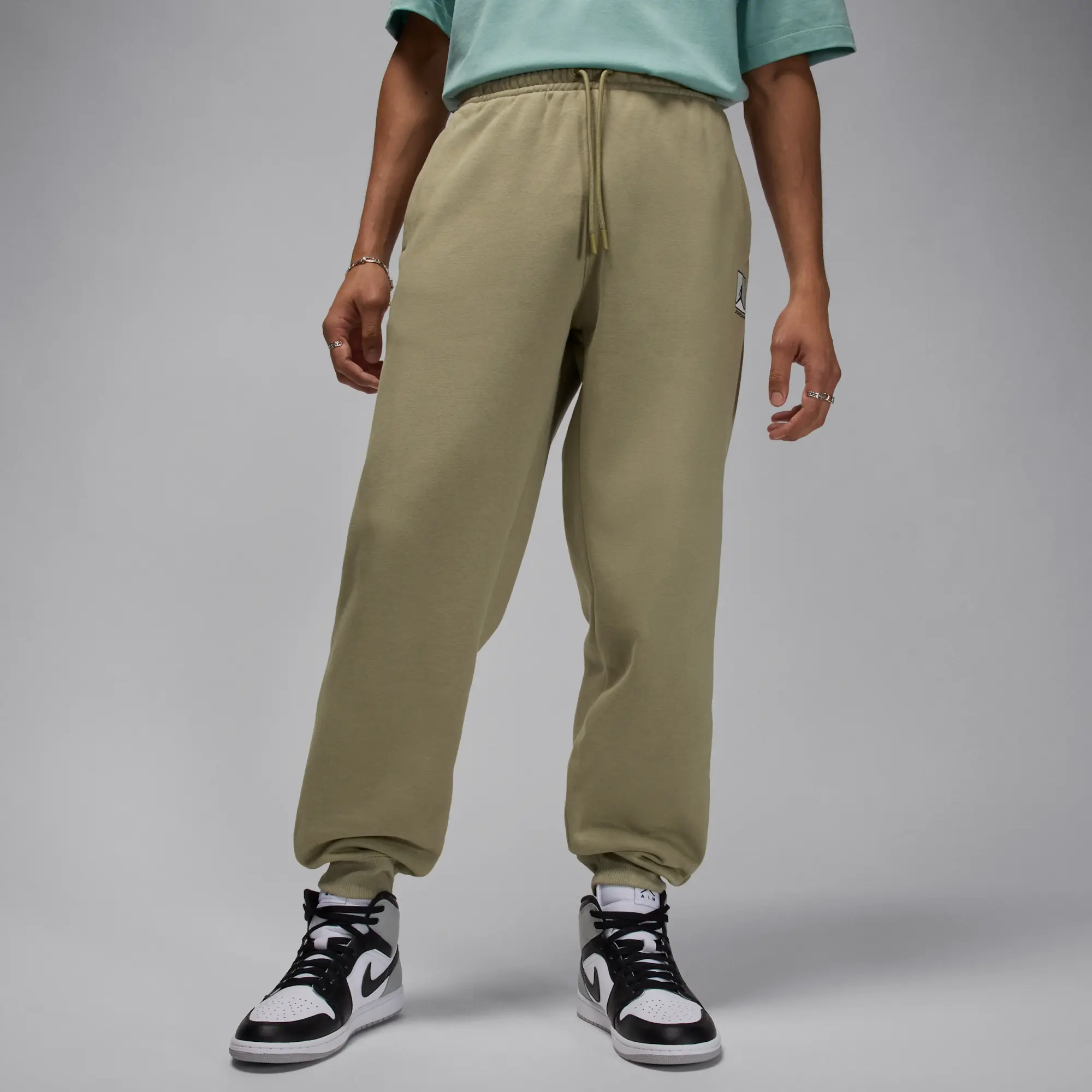 Nike Jordan Brooklyn Fleece Men's Trousers - Brown - Cotton/Polyester