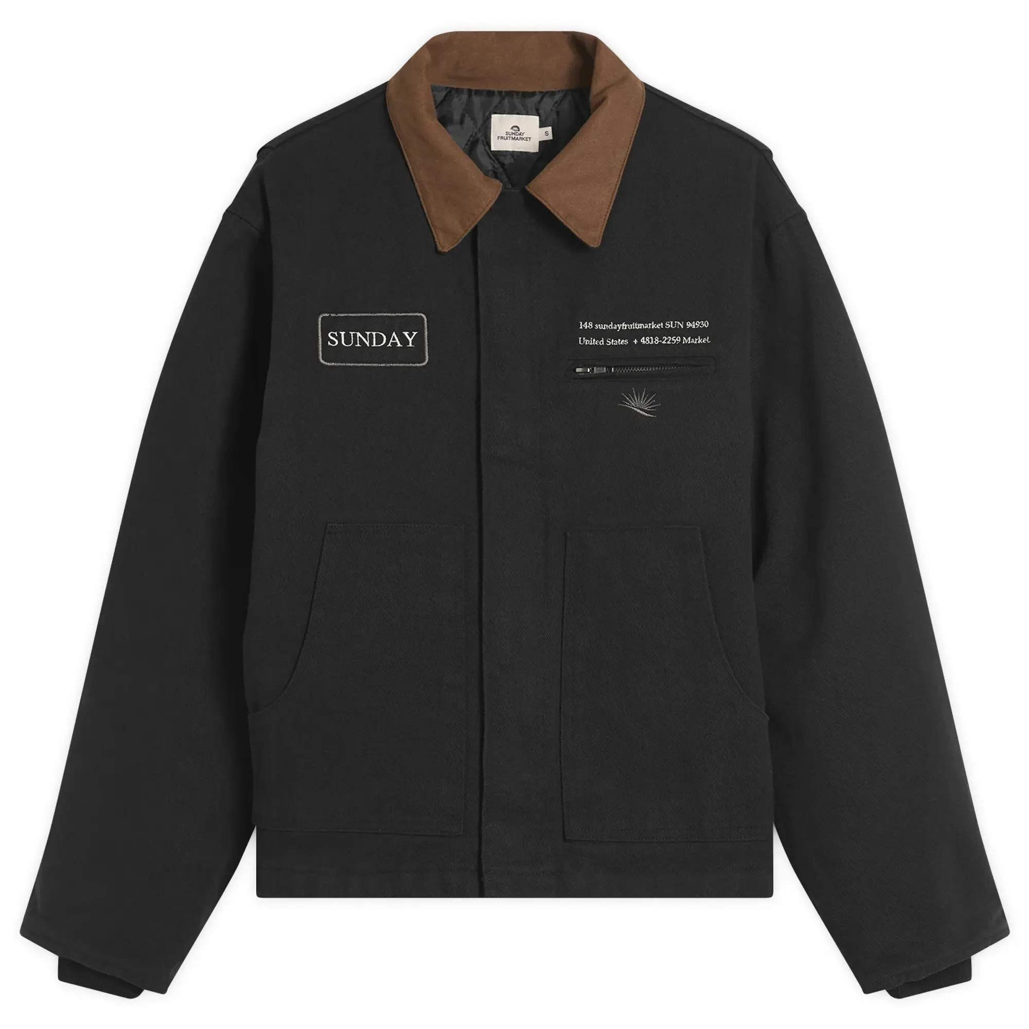 SUNDAYFRUITMARKET Women's Sunday Work Jacket Black