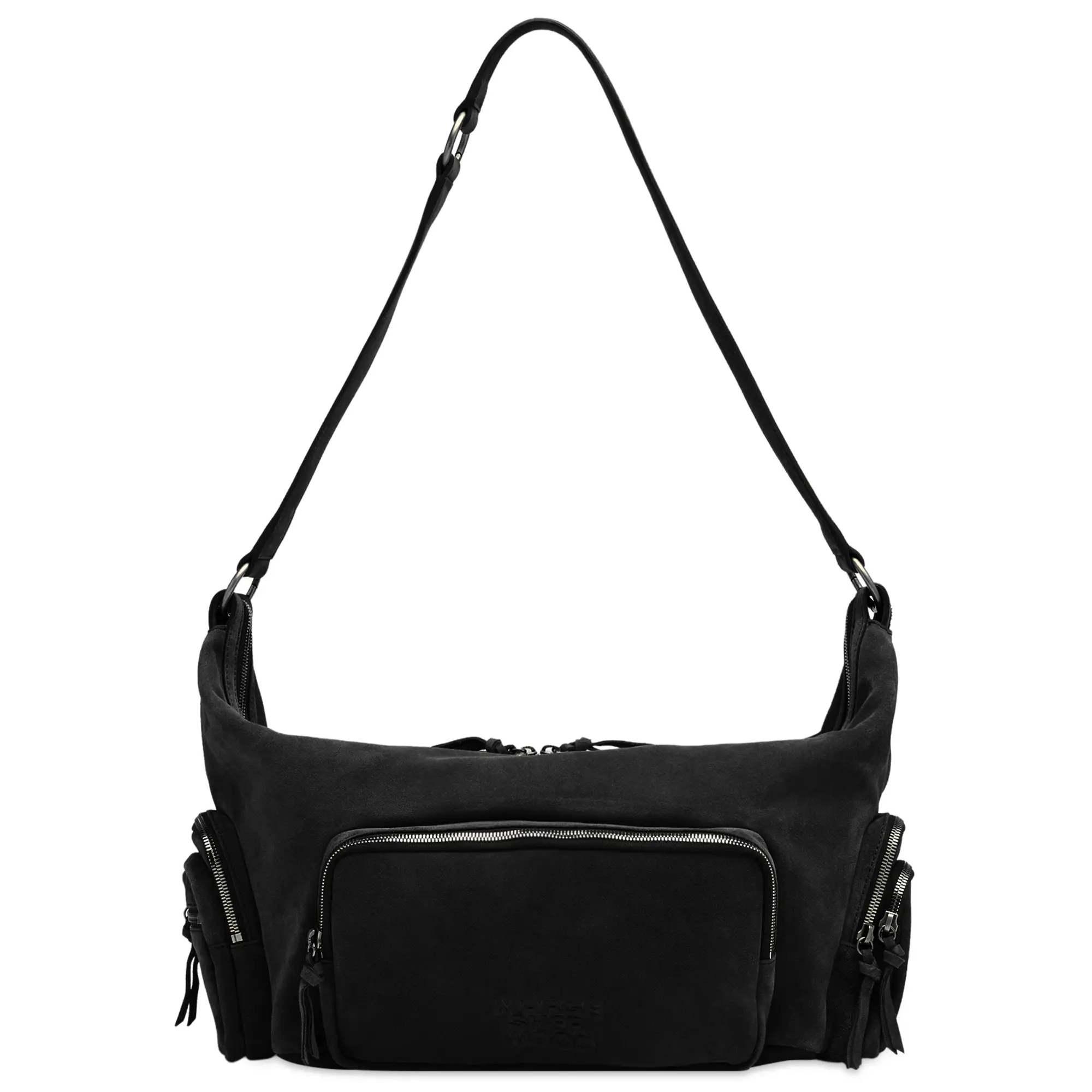 MARGESHERWOOD Women's City Hobo Ew Bag Black Suede