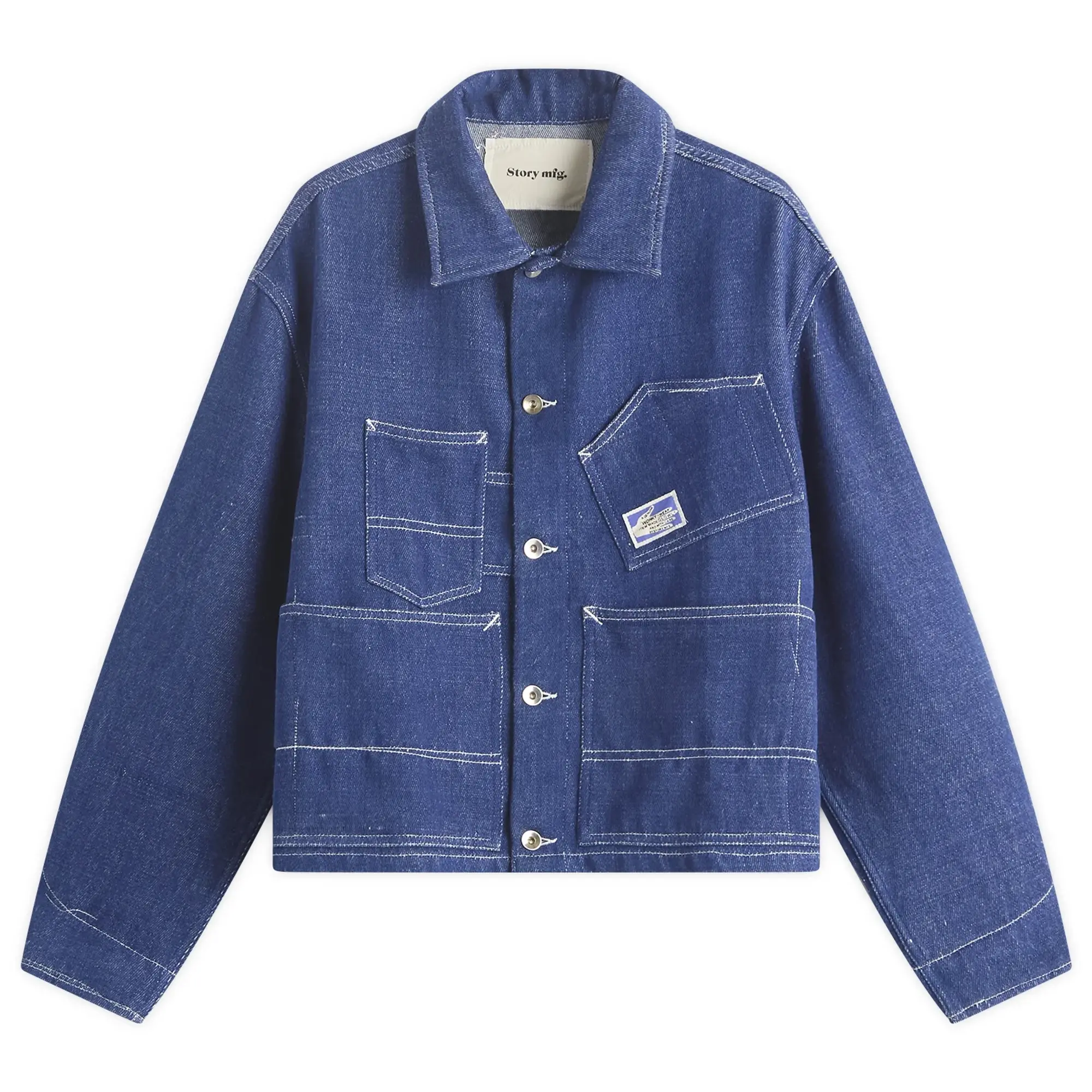 Story mfg. Men's Station Jacket Denim Selvedge Handloom