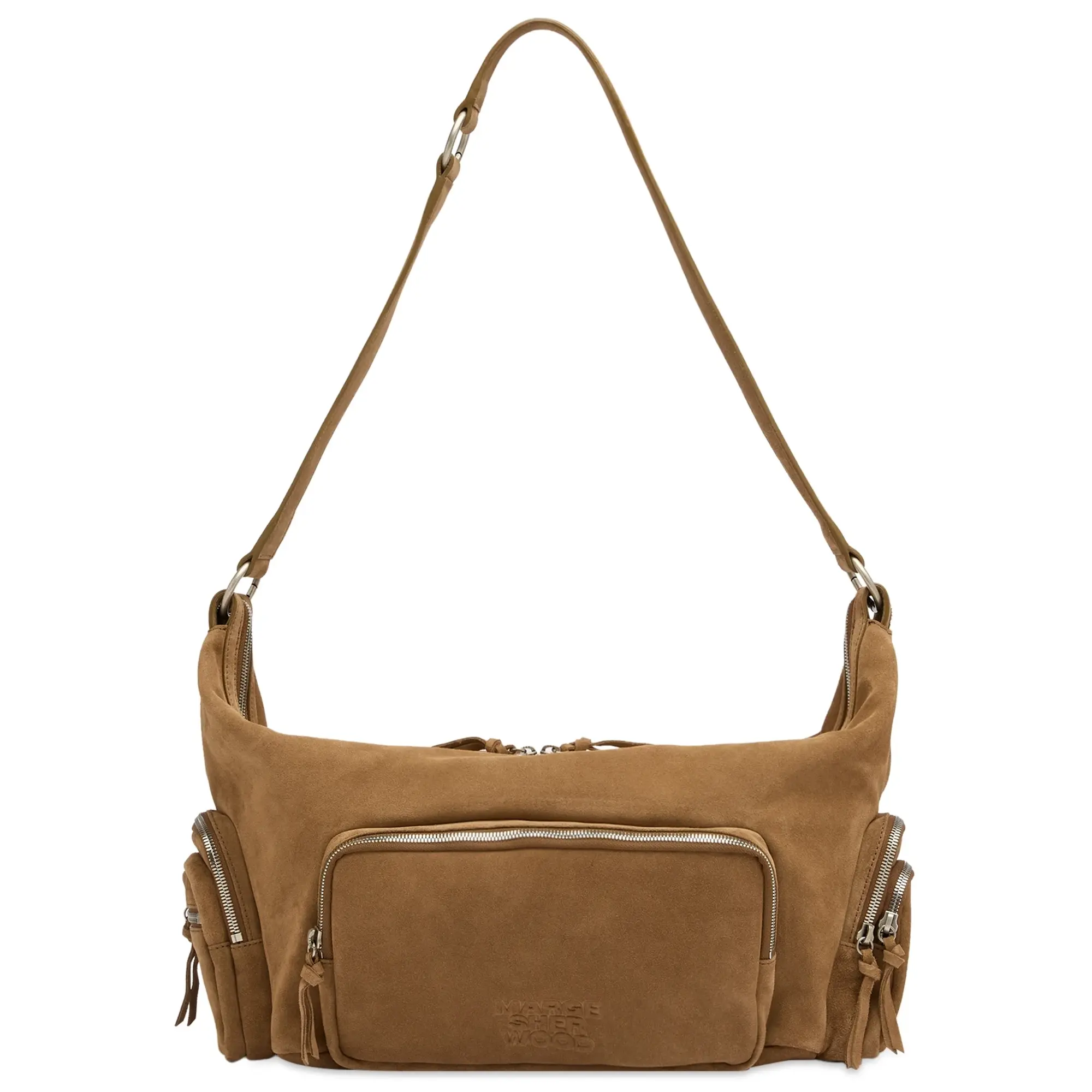 MARGESHERWOOD Women's City Hobo Ew Bag Cappuccino Suede