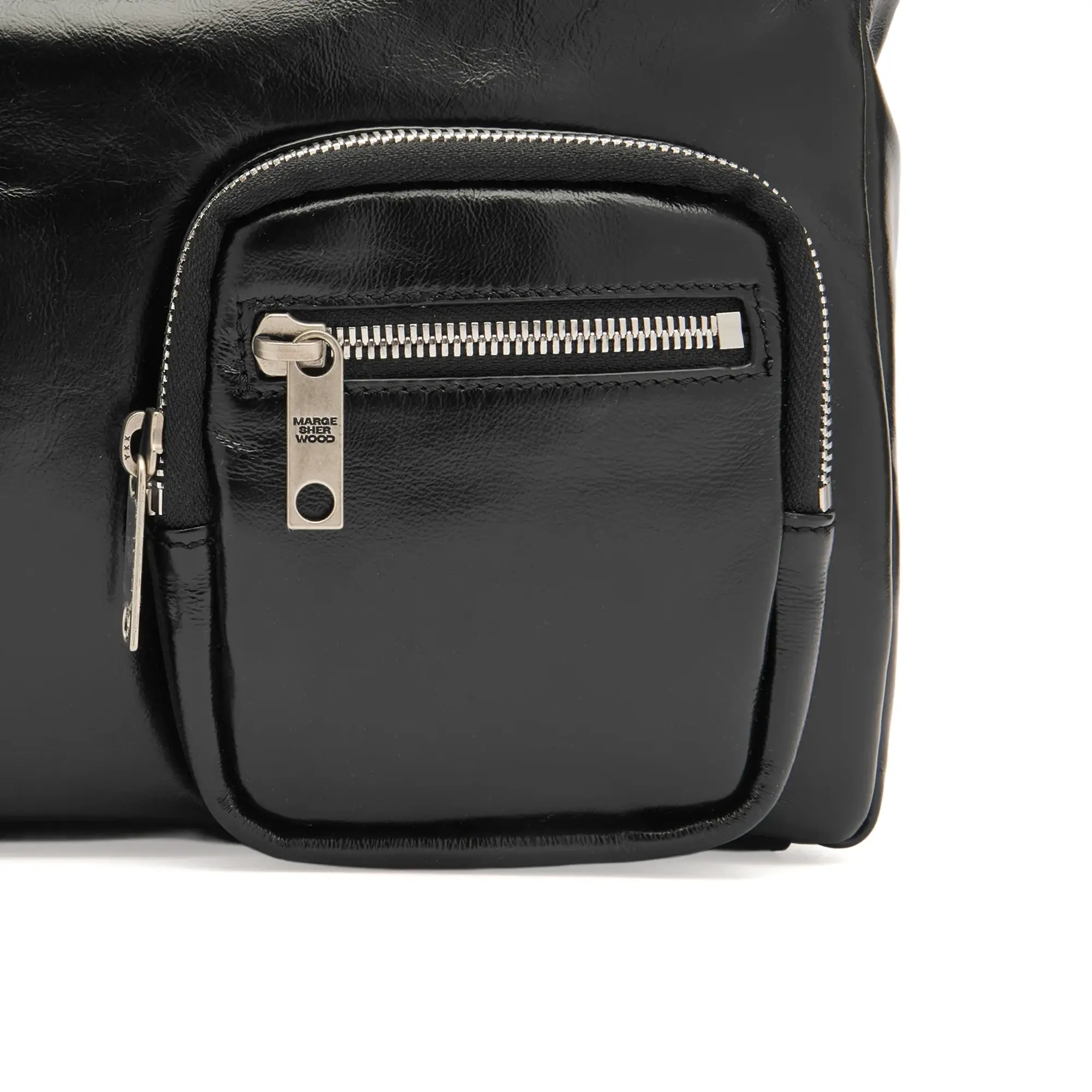 MARGESHERWOOD Women's Outpocket Hobo Bag Black