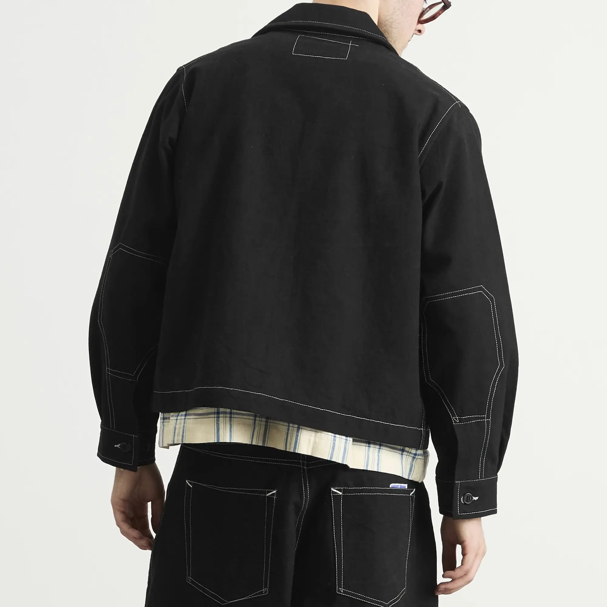 Story mfg. Men's 555 Jacket Black Wonky Wear