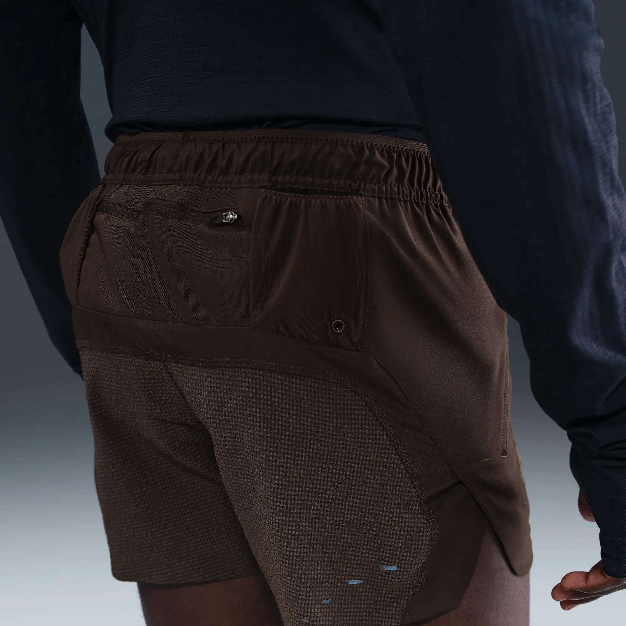 Nike Run Men's Dri-FIT ADV 12.5cm (approx.) Brief-Lined Running Shorts - Brown - Polyester