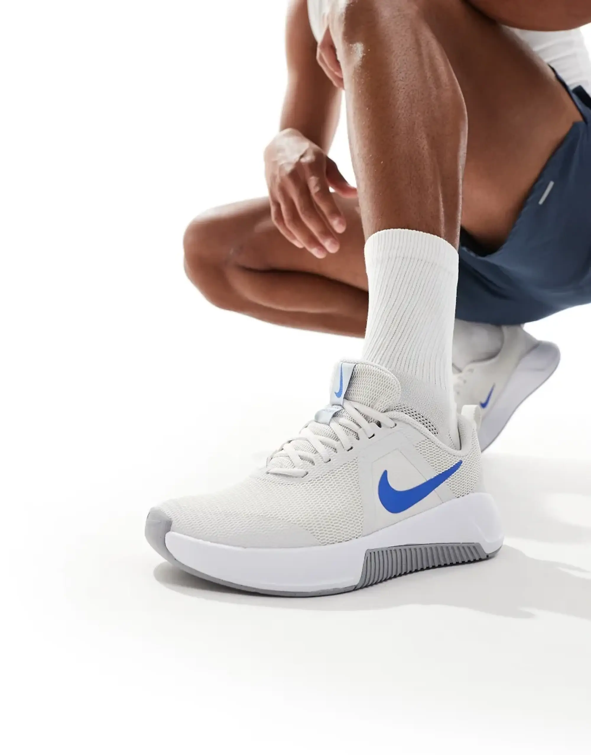 Nike Training Mc 3 Trainers In Grey And Blue