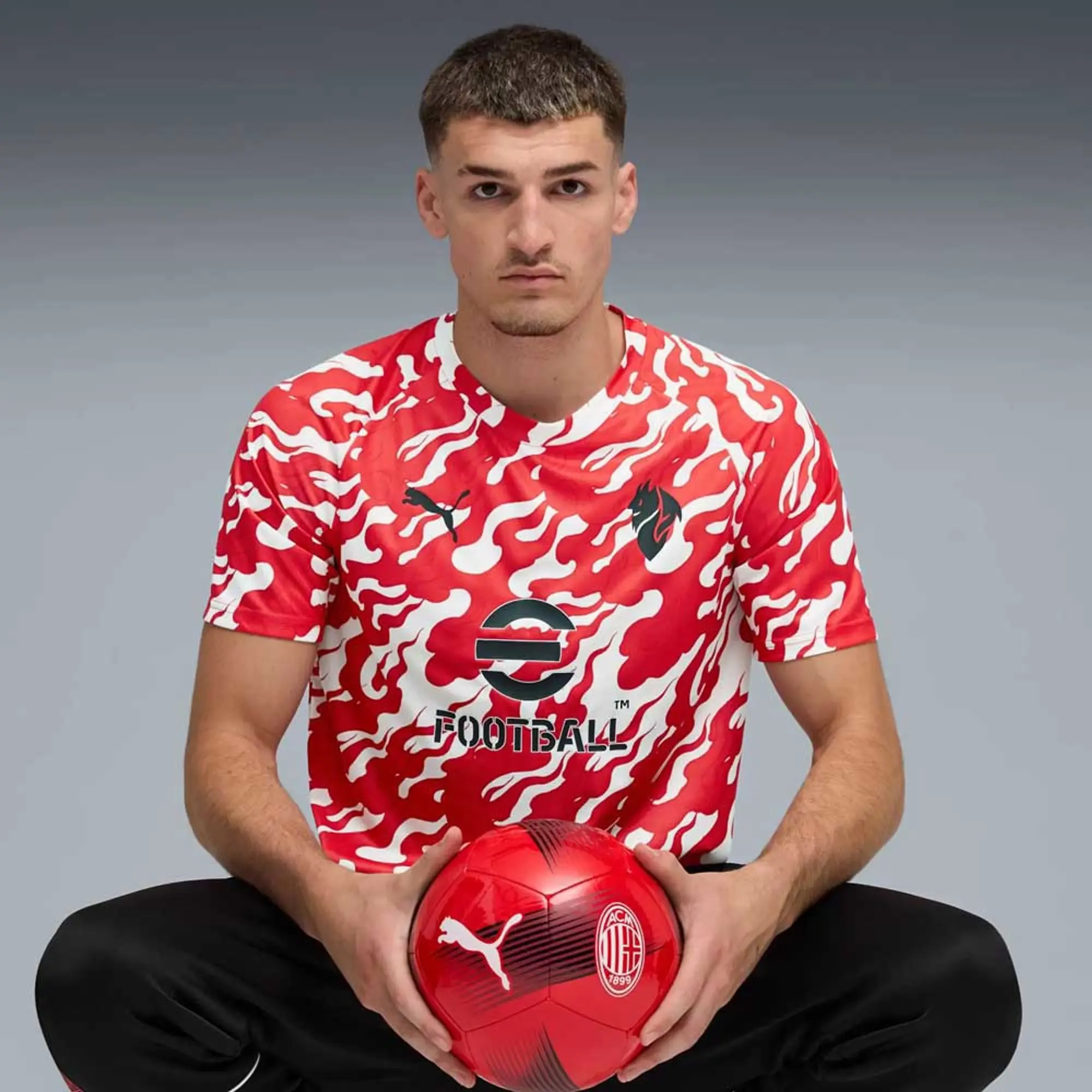Puma Ac Milan 25/26 Pre Match Short Sleeve T-shirt