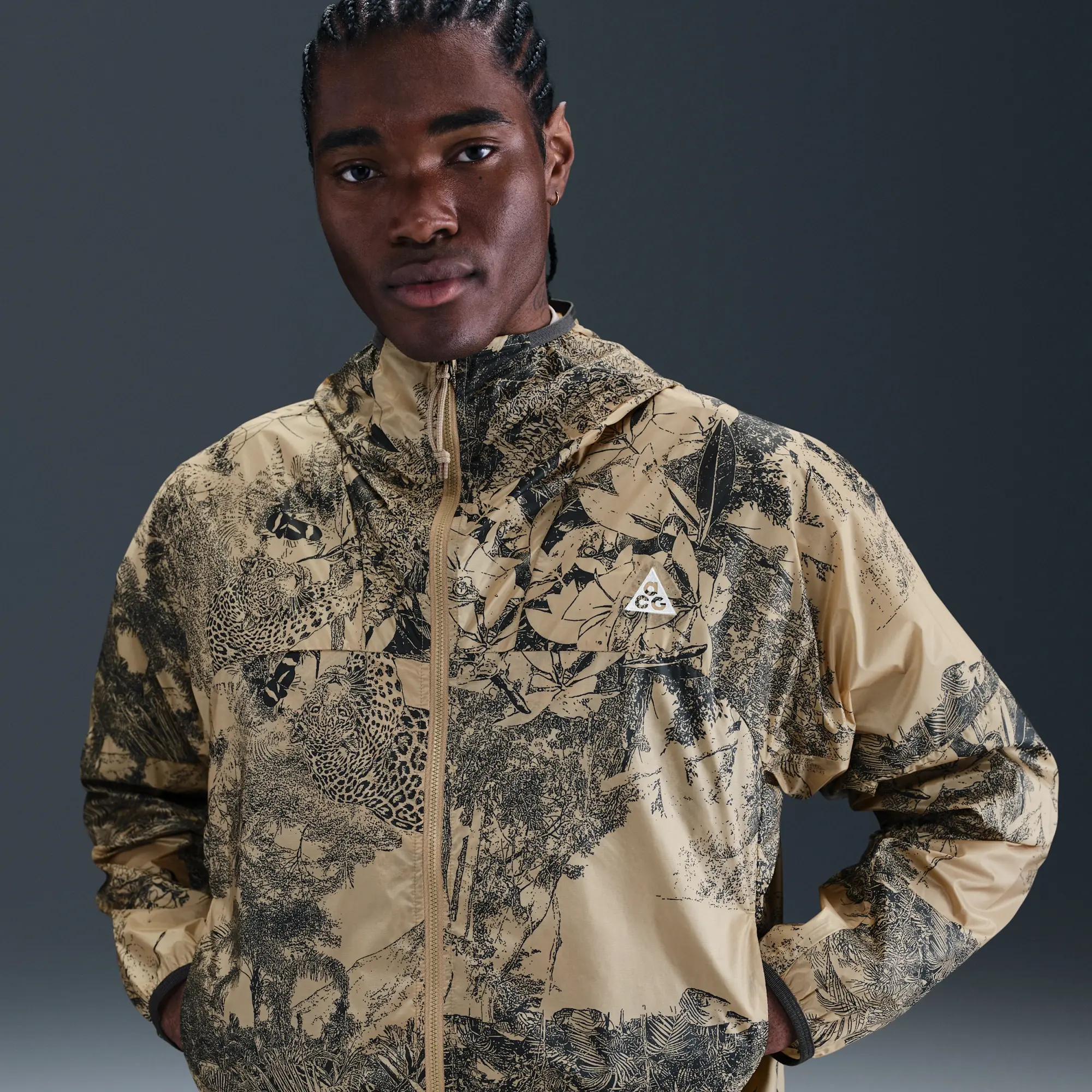Nike ACG Cinder Cone Men's Windproof Jacket - Brown - Nylon