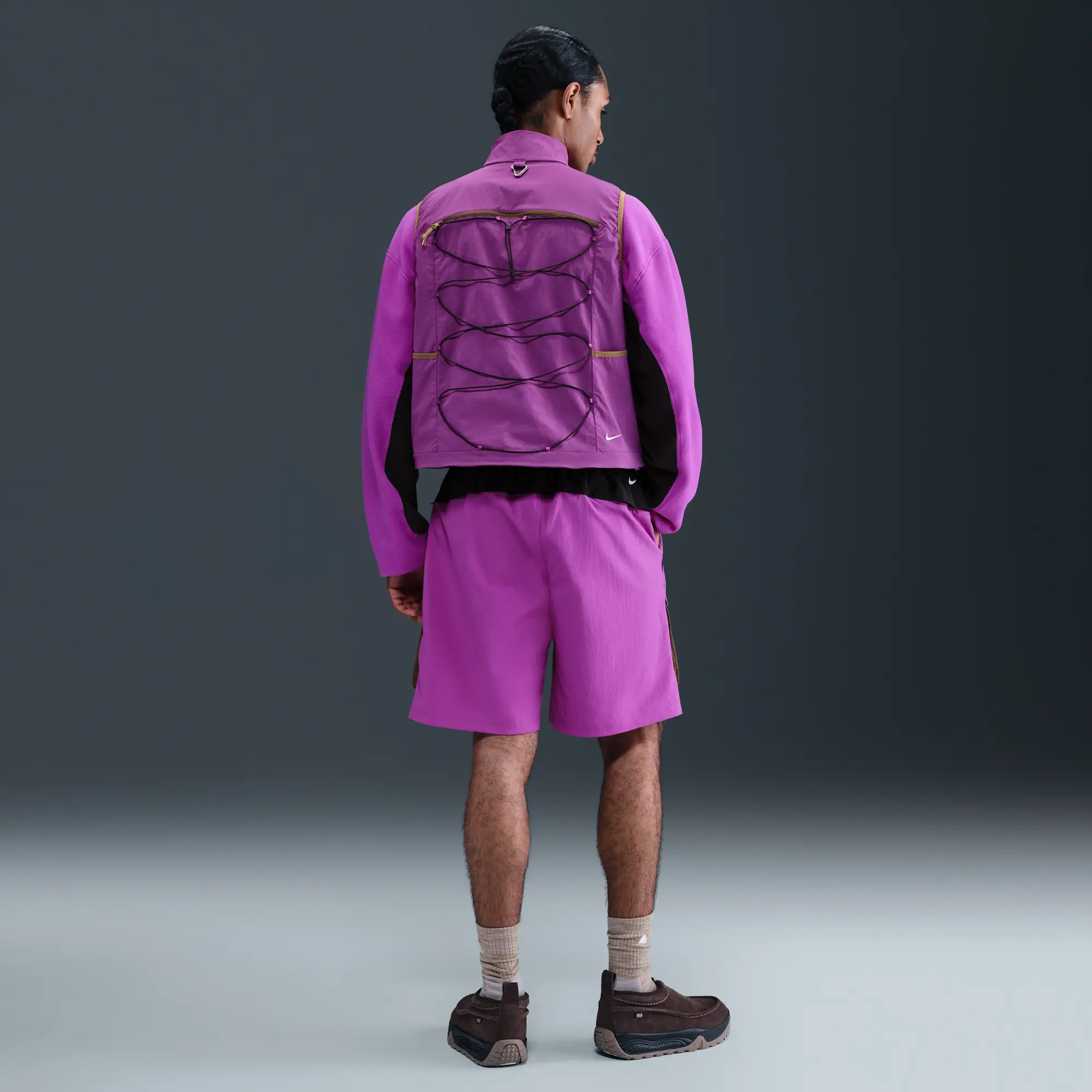 Nike ACG 'Smith Summit' Men's Cargo Shorts - Purple - Nylon/Elastane