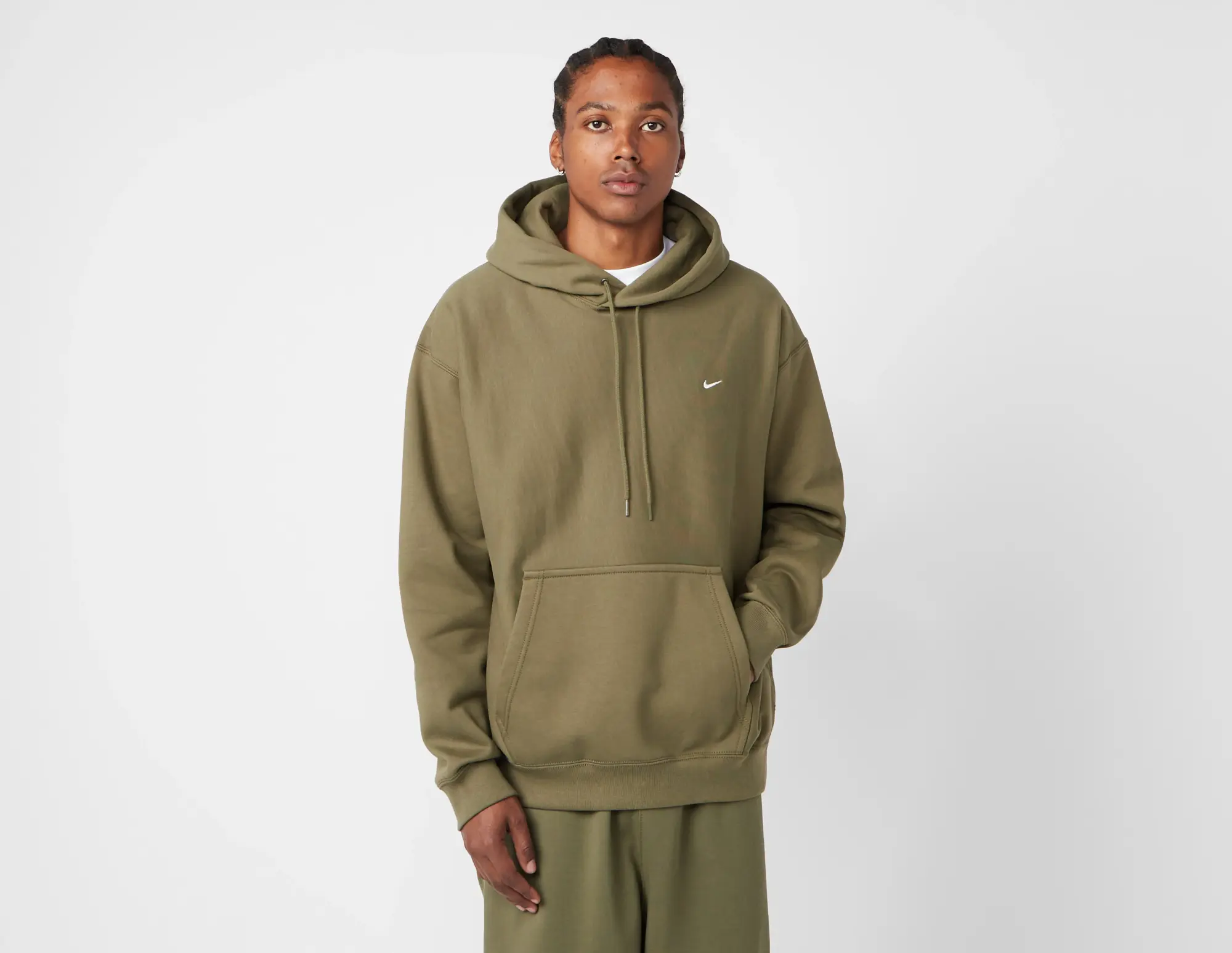 Nike Solo Swoosh Fleece Hoodie, Green