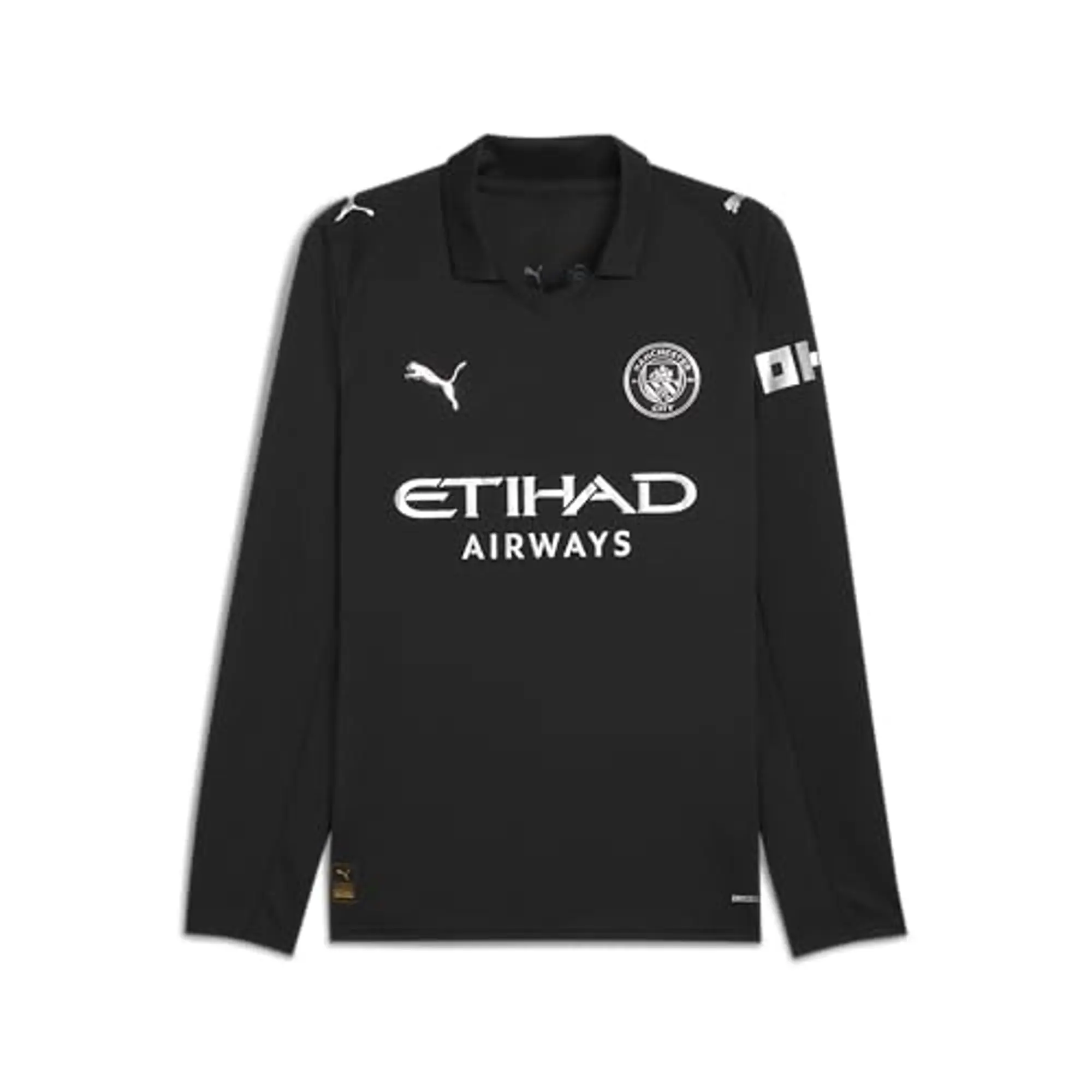 PUMA Manchester City 25/26 Long Sleeve Away Jersey Men, Black, size 3XL