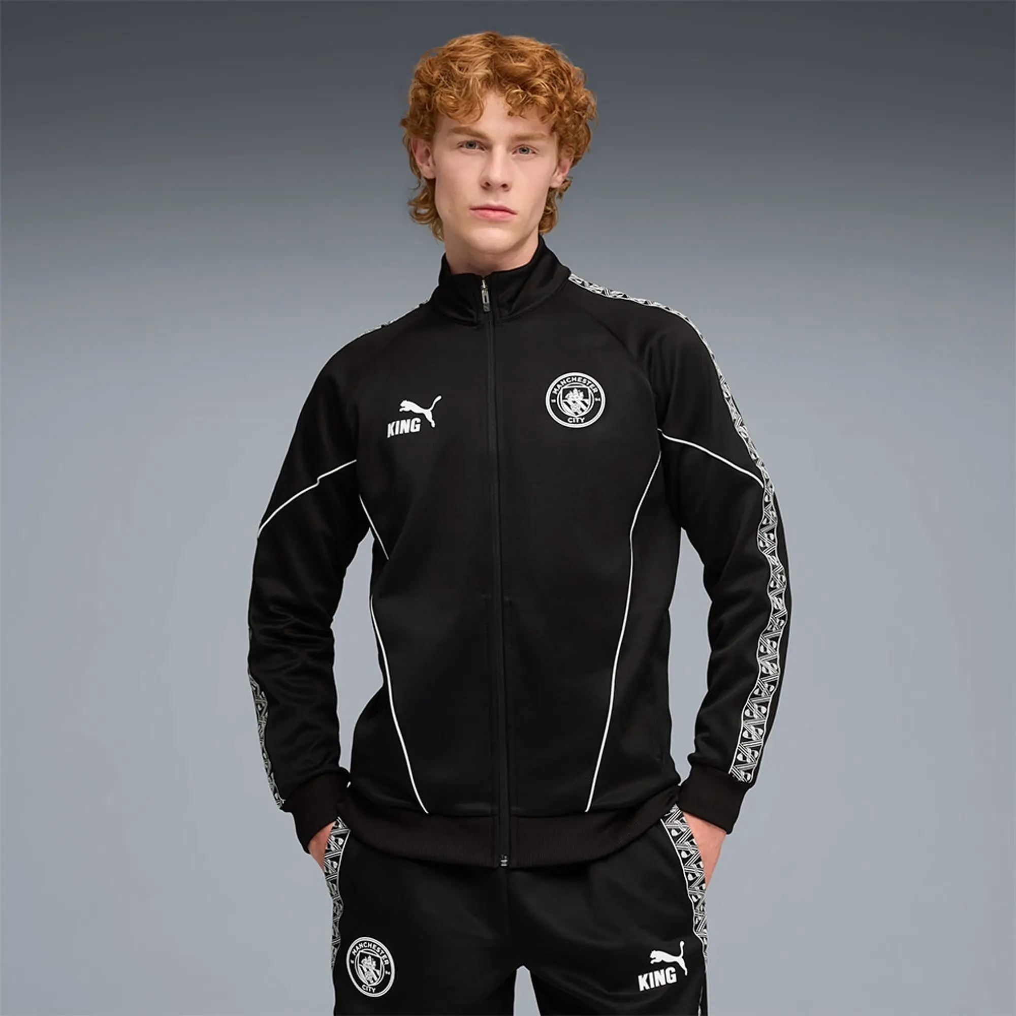PUMA Manchester City King Anthem Jacket Men, Black, size 3XL