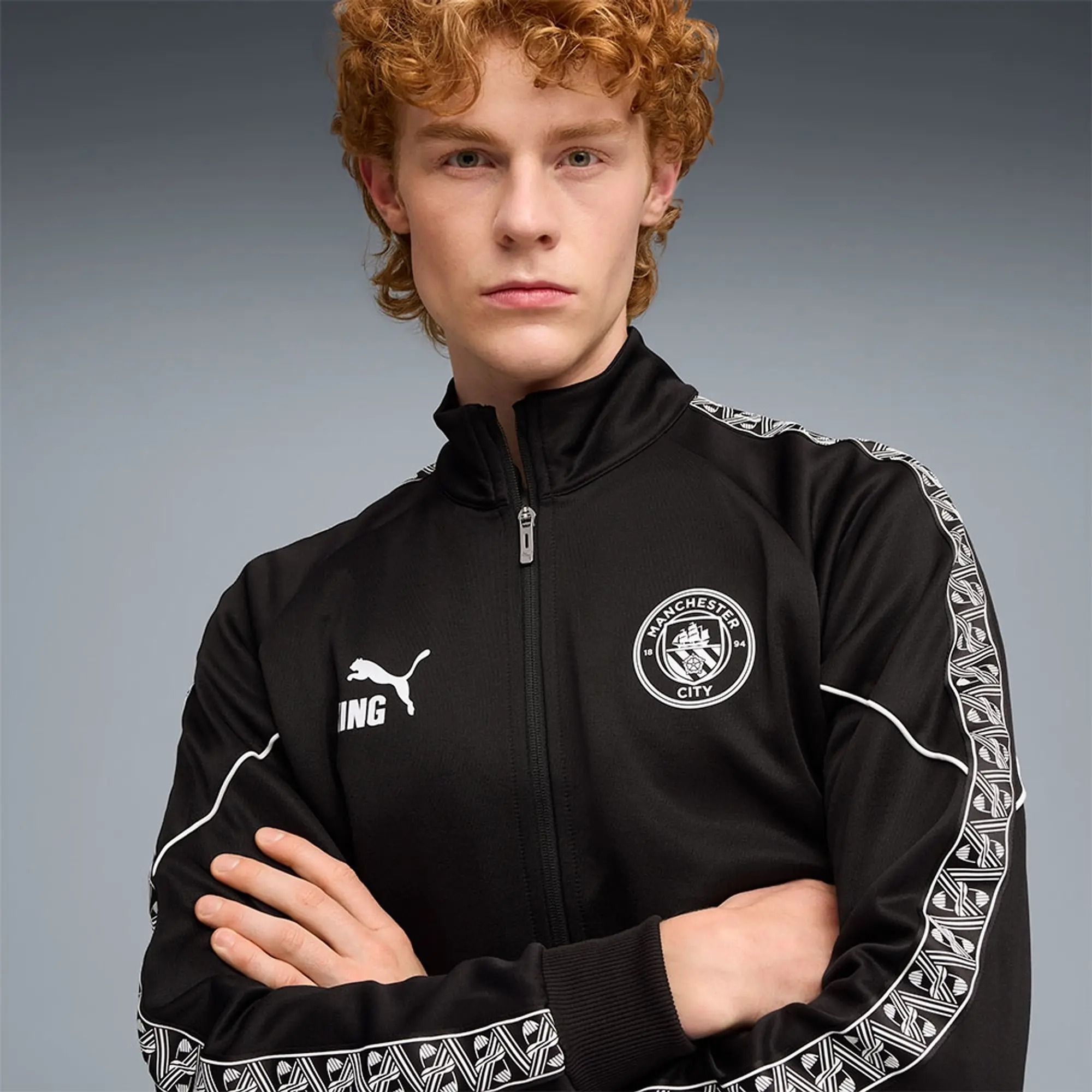 PUMA Manchester City King Anthem Jacket Men, Black, size 3XL
