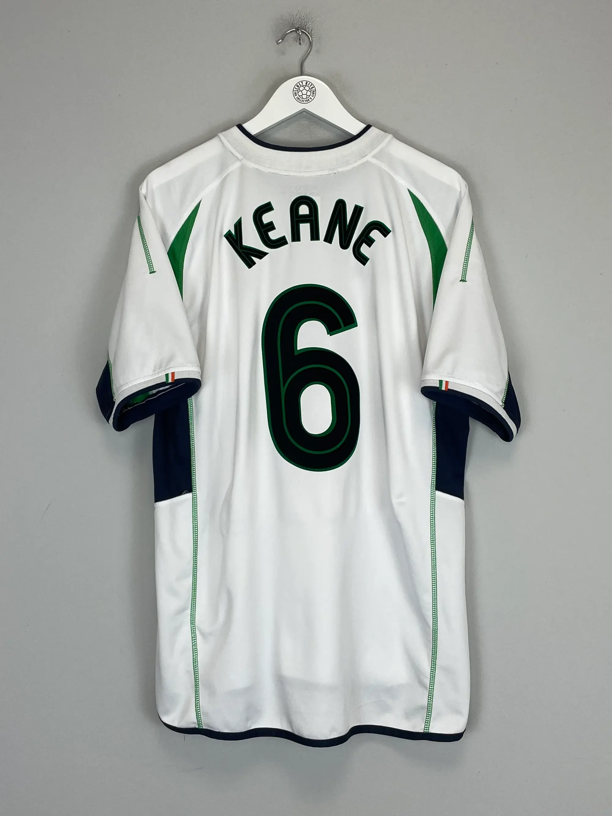 2002 IRELAND KEANE #6 AWAY SHIRT (XL) UMBRO | Cult Kits