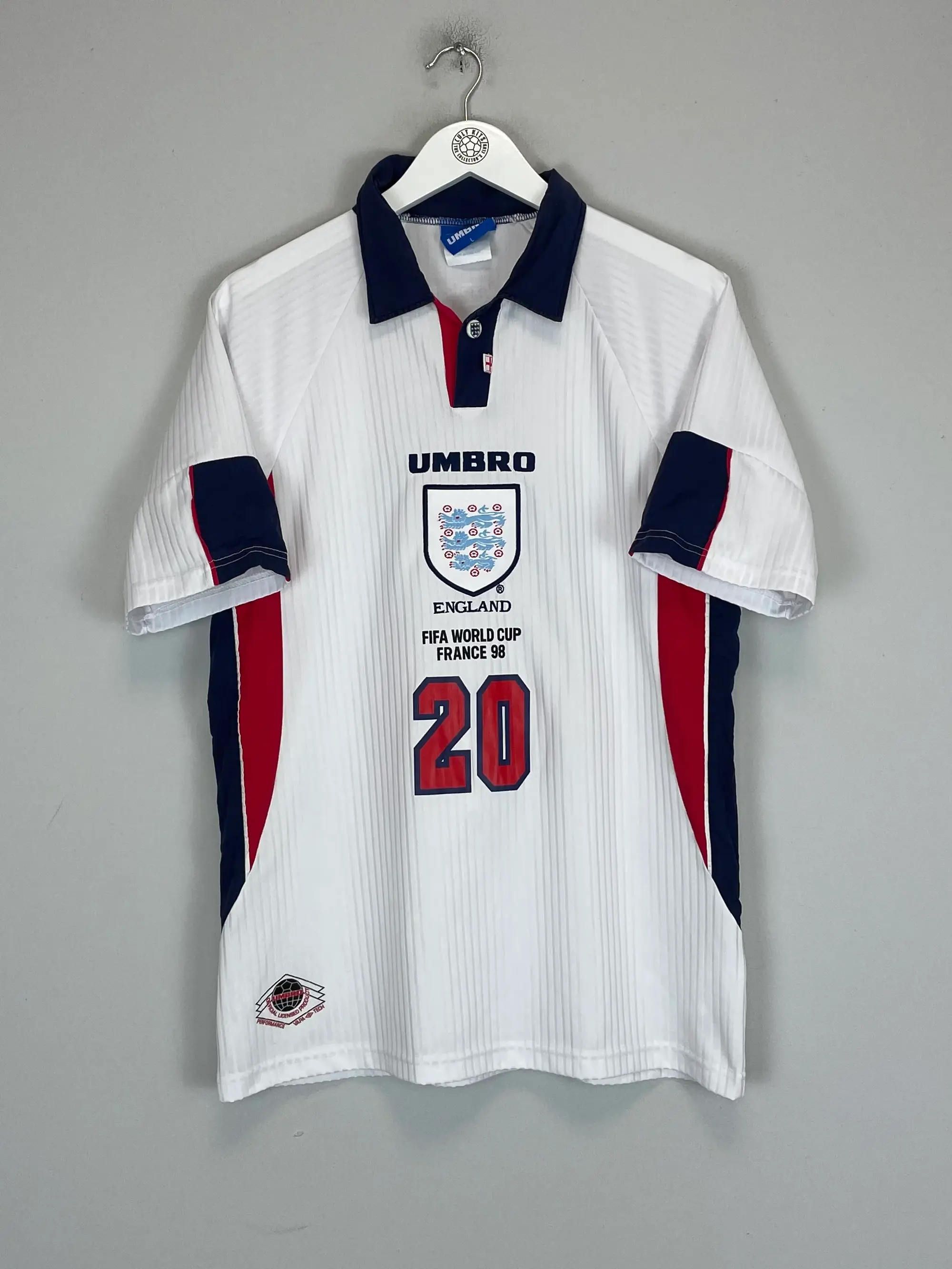 1997/99 ENGLAND OWEN #20 HOME SHIRT (L) UMBRO | Cult Kits
