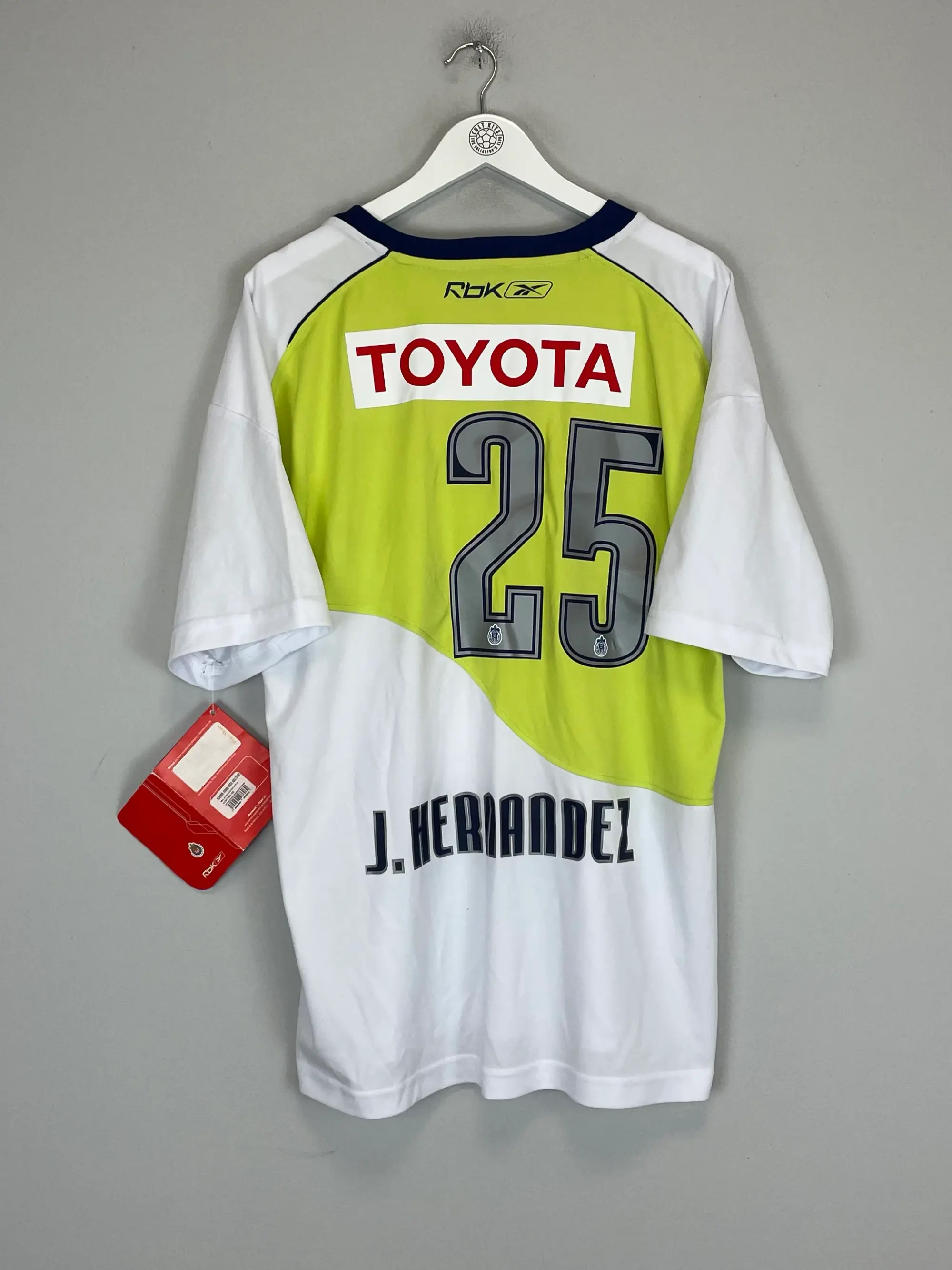 2007/08 CHIVAS J.HERNANDEZ #25 *BNWT* AWAY SHIRT (XL) REEBOK | Cult Kits