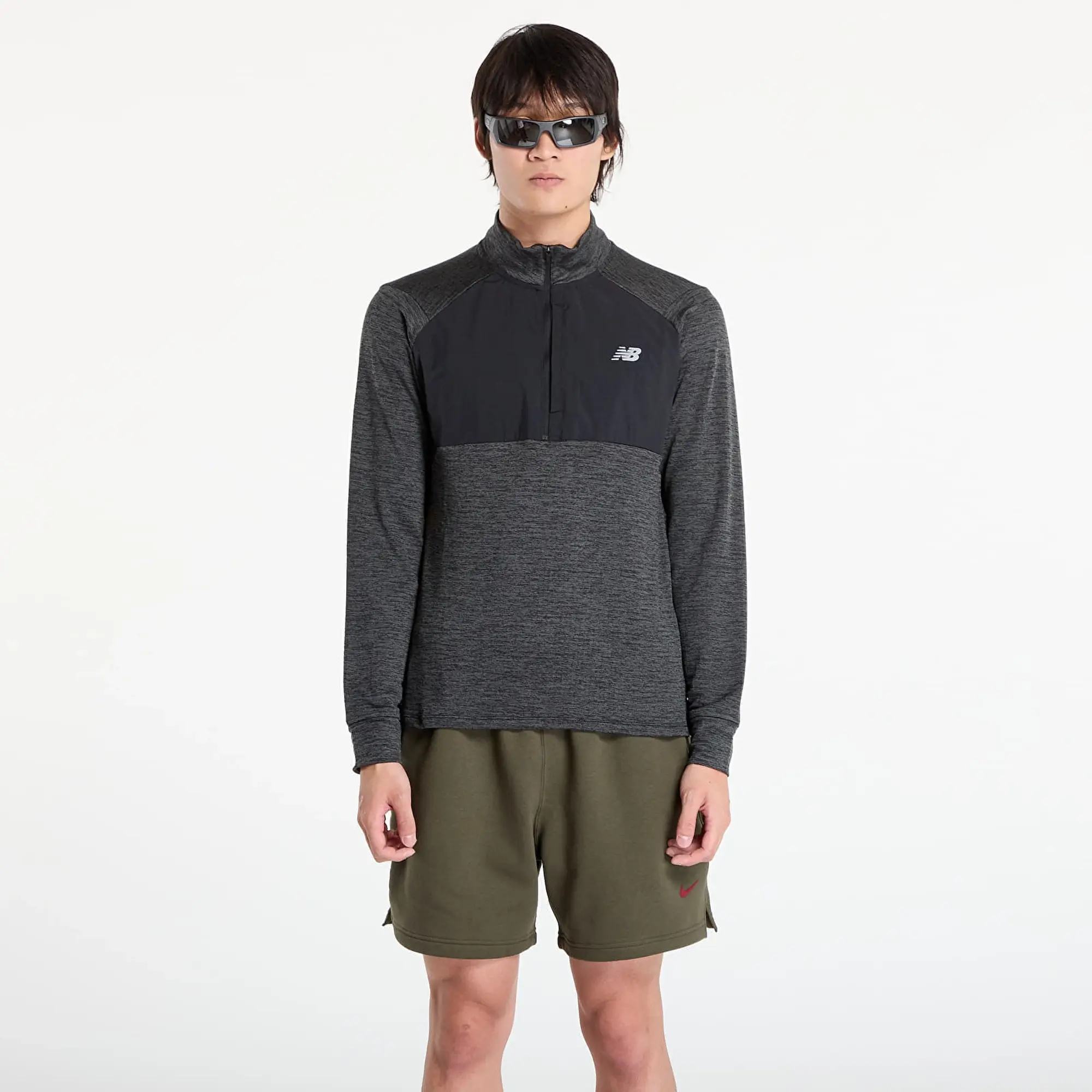Sweatshirt New Balance Athletics Heat Grid 1/2 Zip Black L