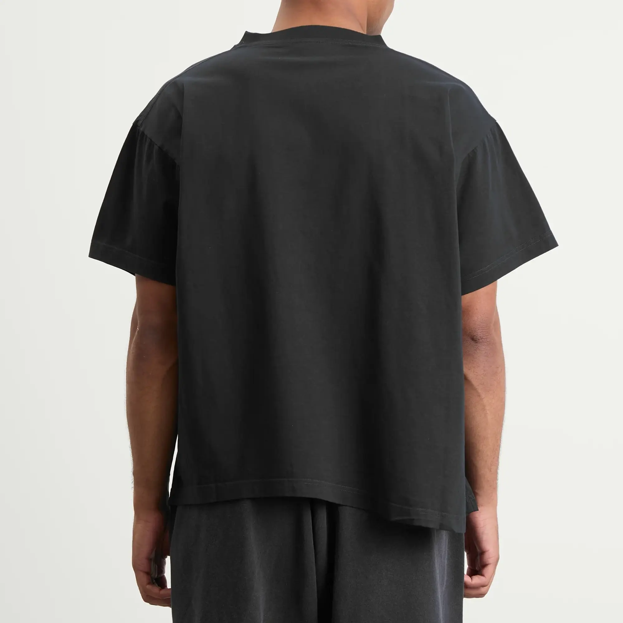 Balenciaga Men's Lamborghini Shield Dry Jersey Boxy T-Shirt Faded Black