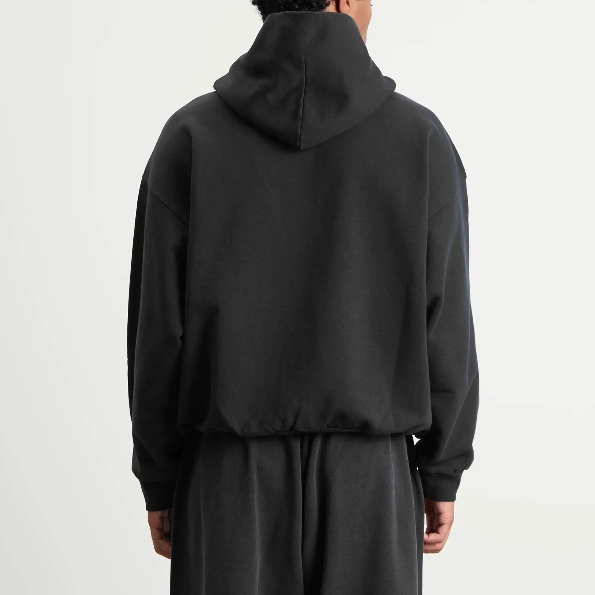 Balenciaga Men's Automobili Lamborghini Medium Fit Hoodie Faded Black