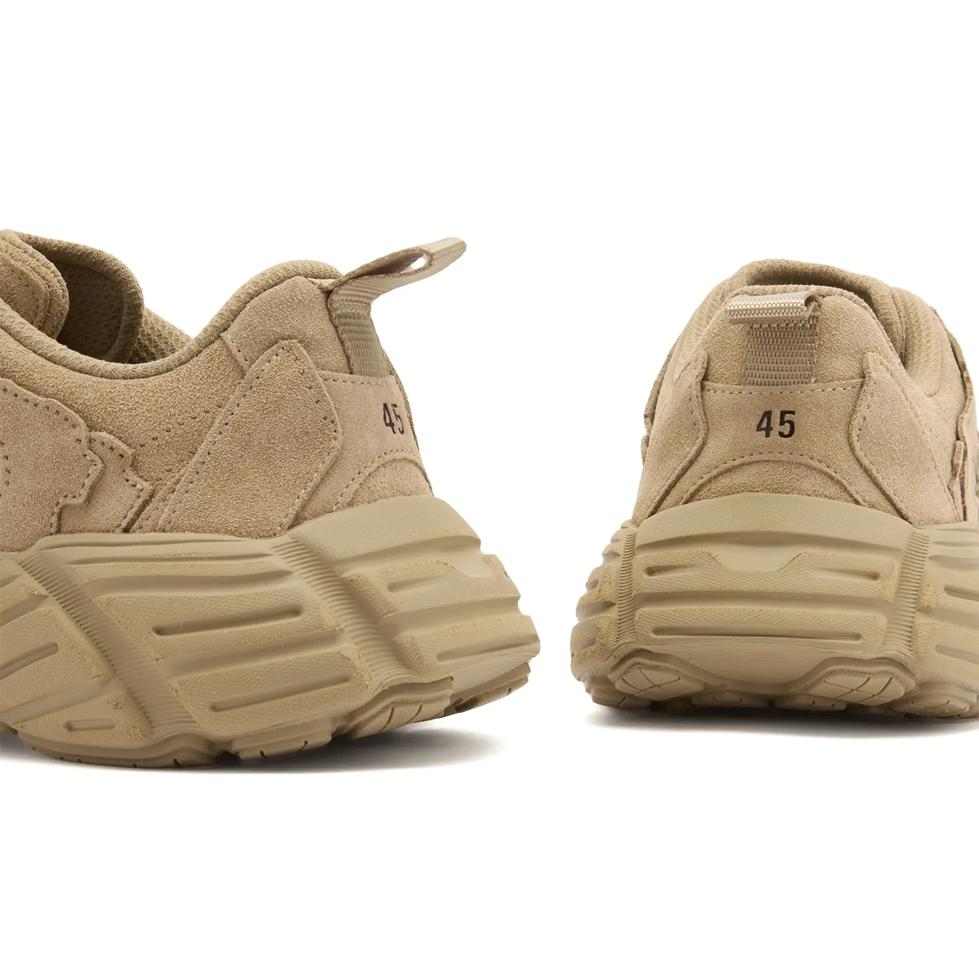 Balenciaga Men's Monday Suede Sneaker Beige