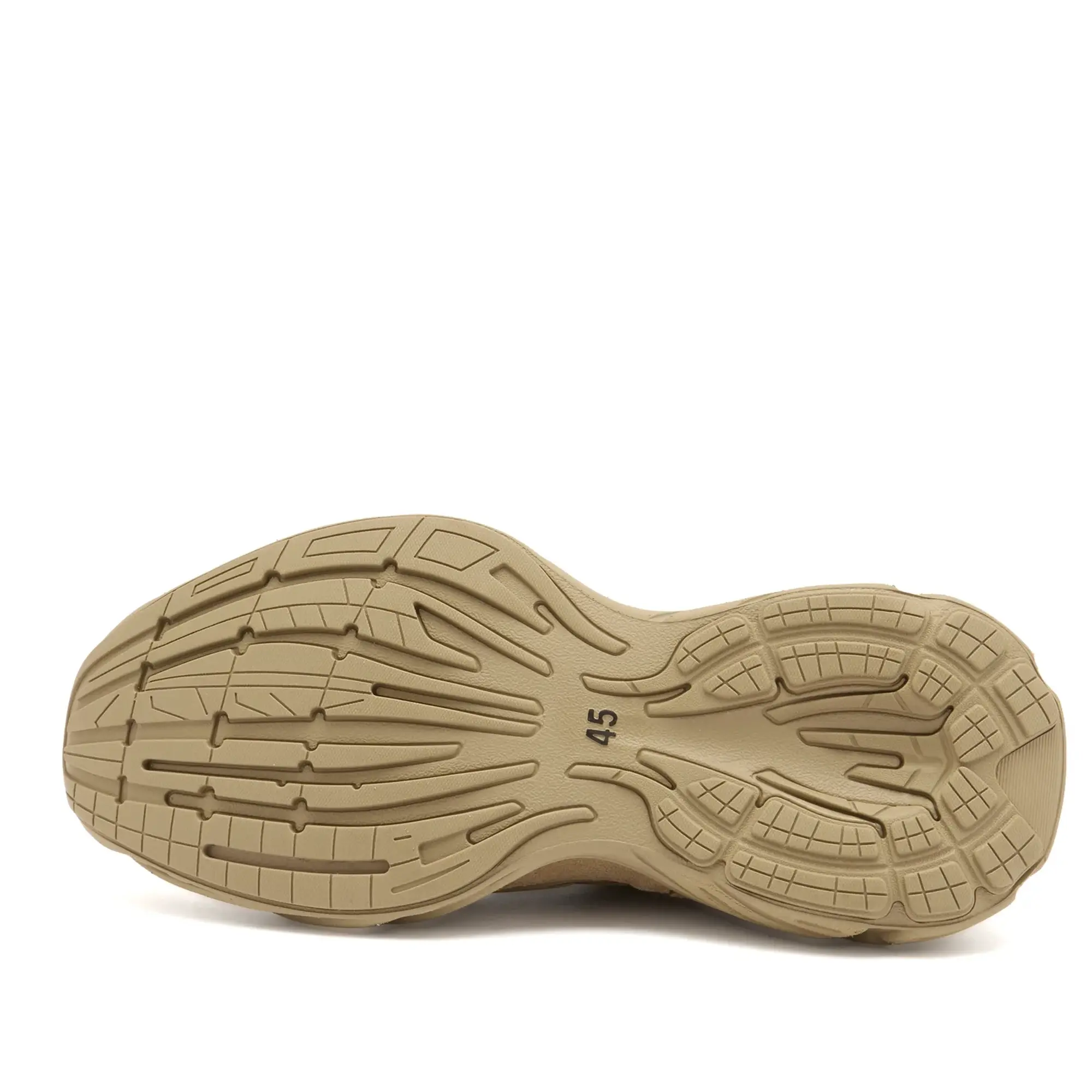 Balenciaga Men's Monday Suede Sneaker Beige