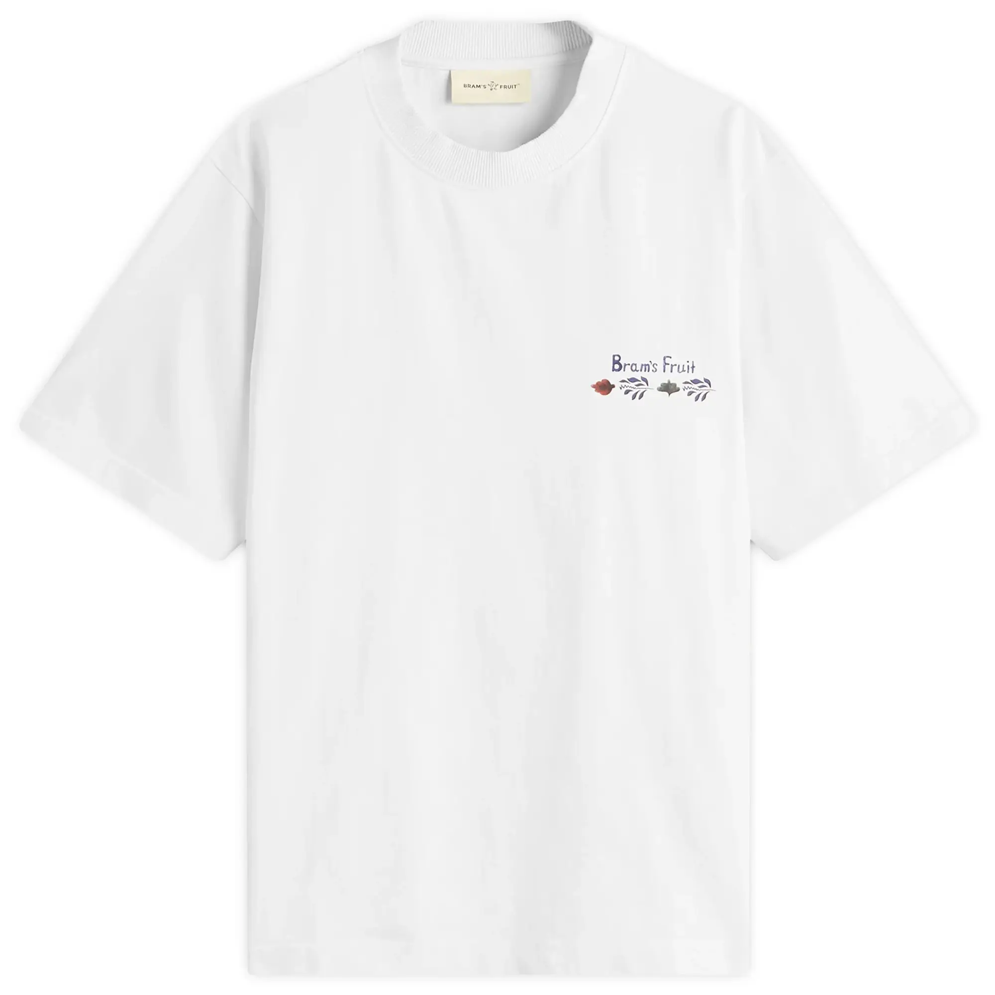Bram's Fruit Men's Flora T-Shirt Solid White