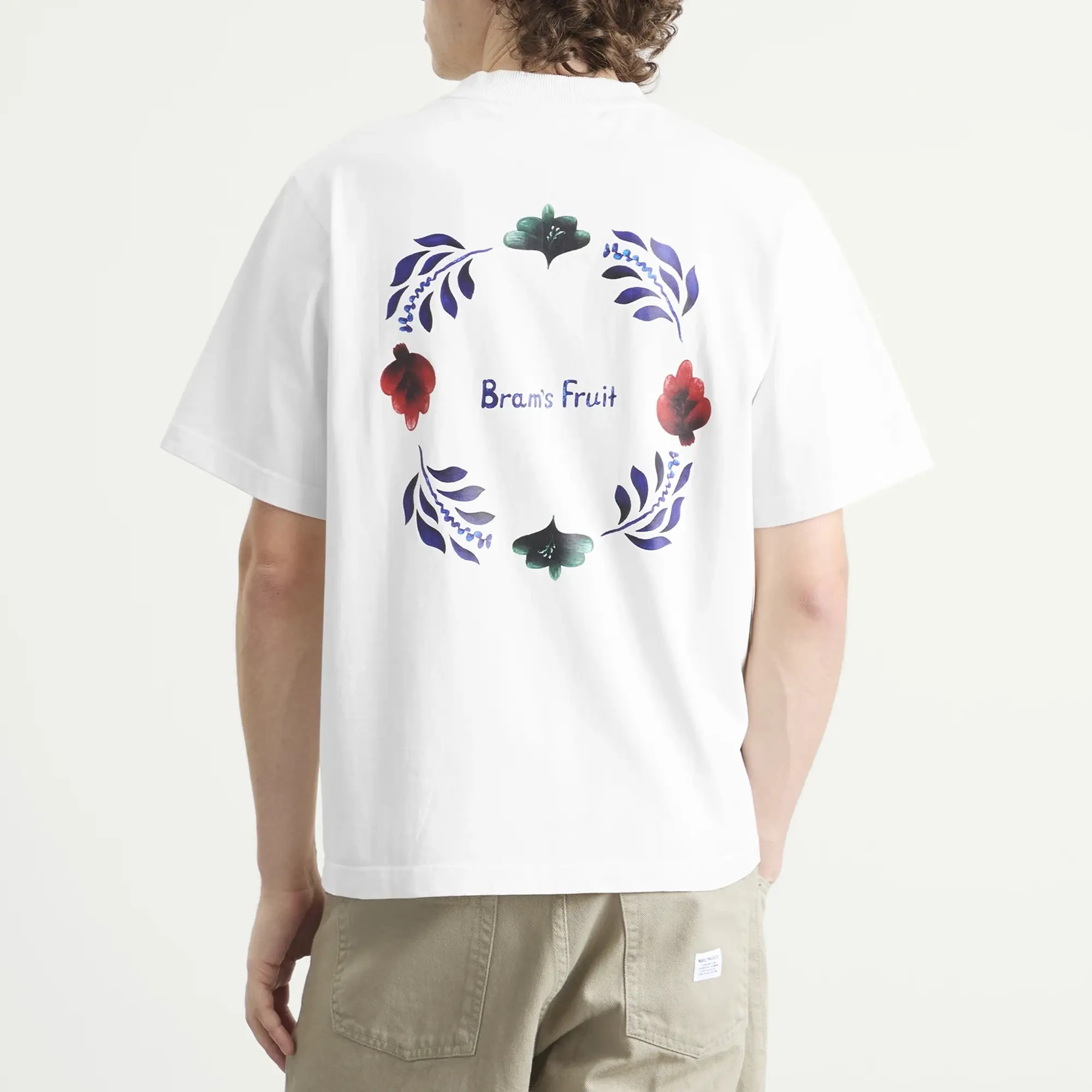 Bram's Fruit Men's Flora T-Shirt Solid White