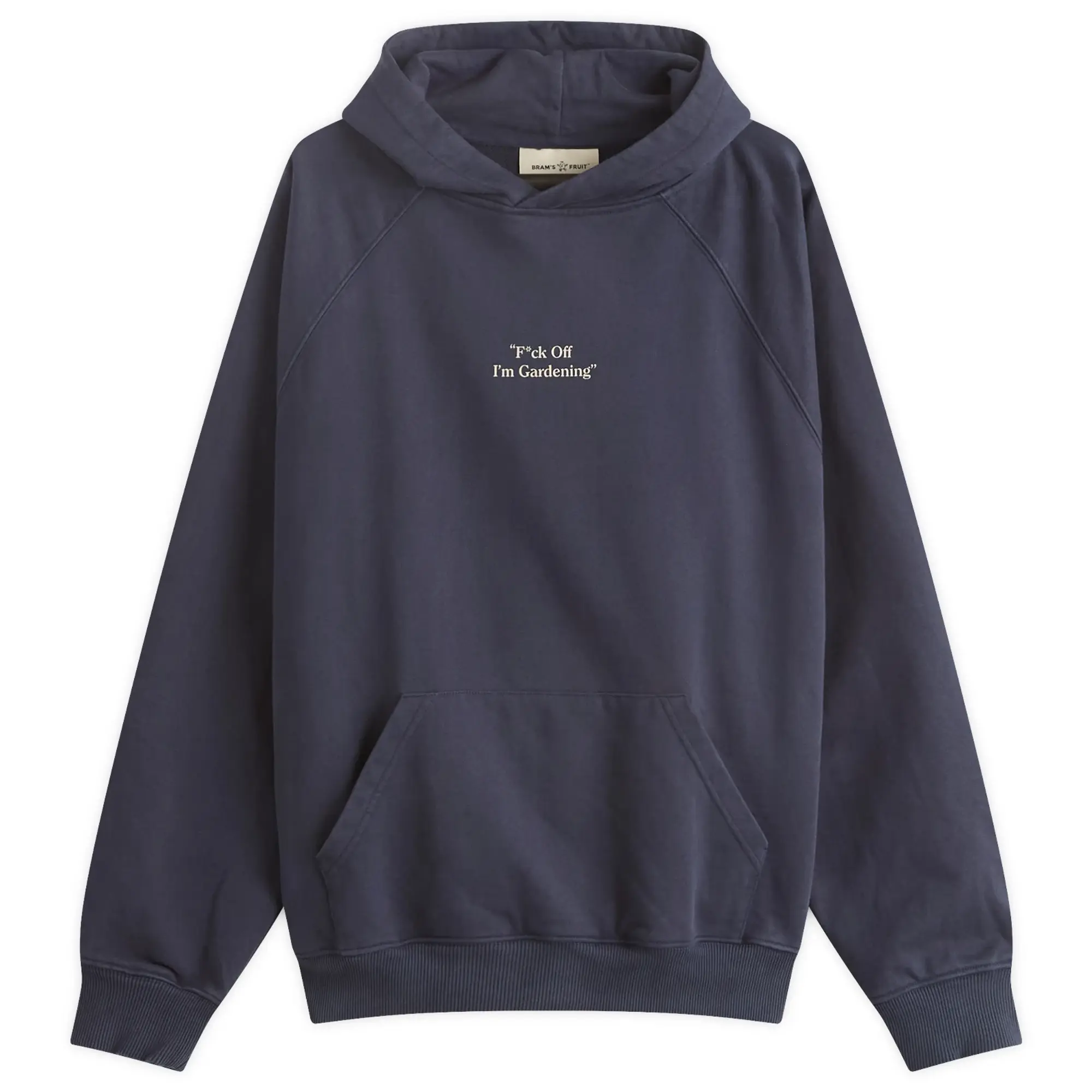 Bram's Fruit Men's F*Ck Off Raglan Hoodie Solid Midnight Blue