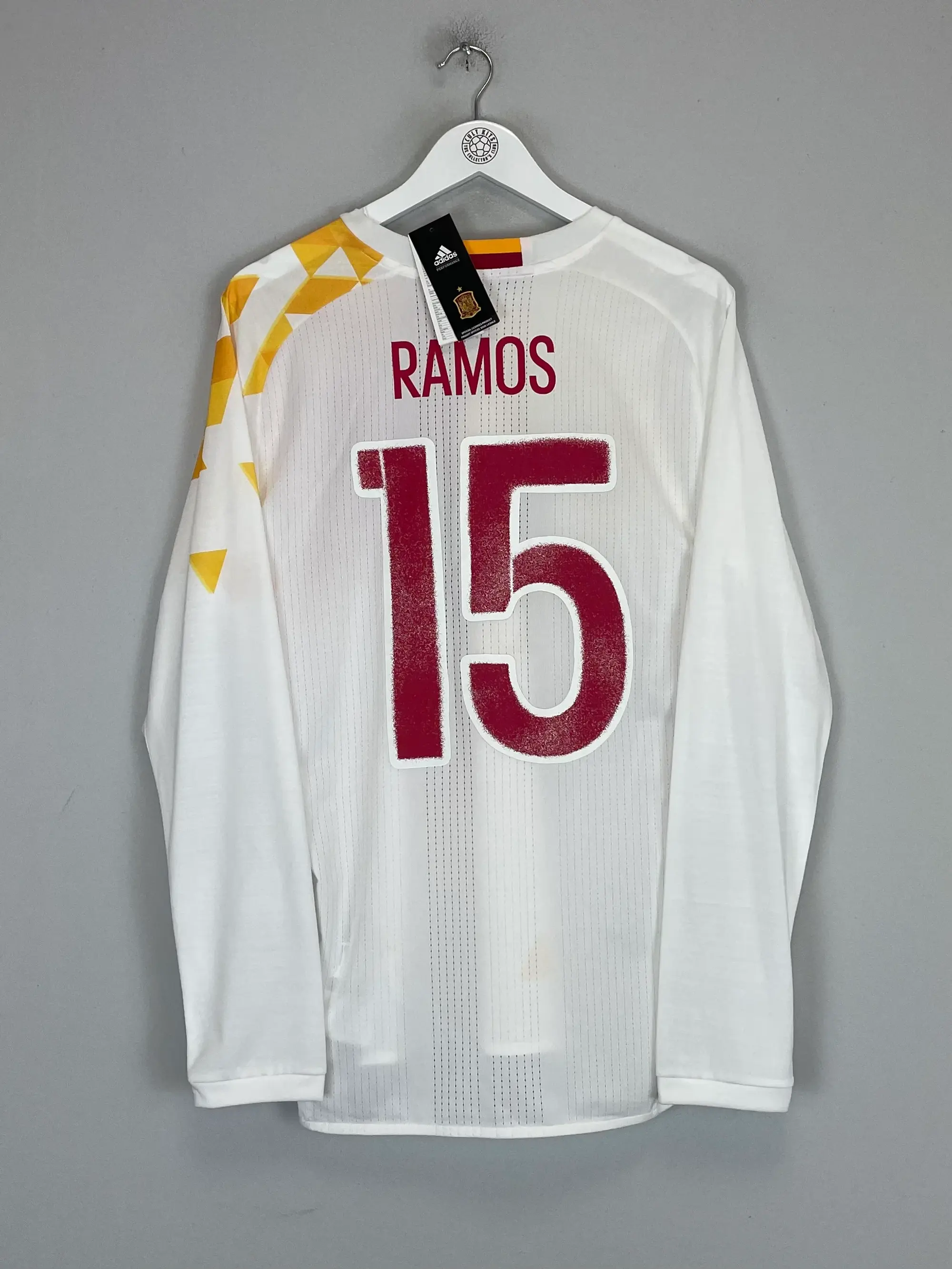 2016/17 SPAIN RAMOS #15 *PLAYER ISSUE* BNWT AWAY SHIRT (L) ADIDAS | Cult Kits