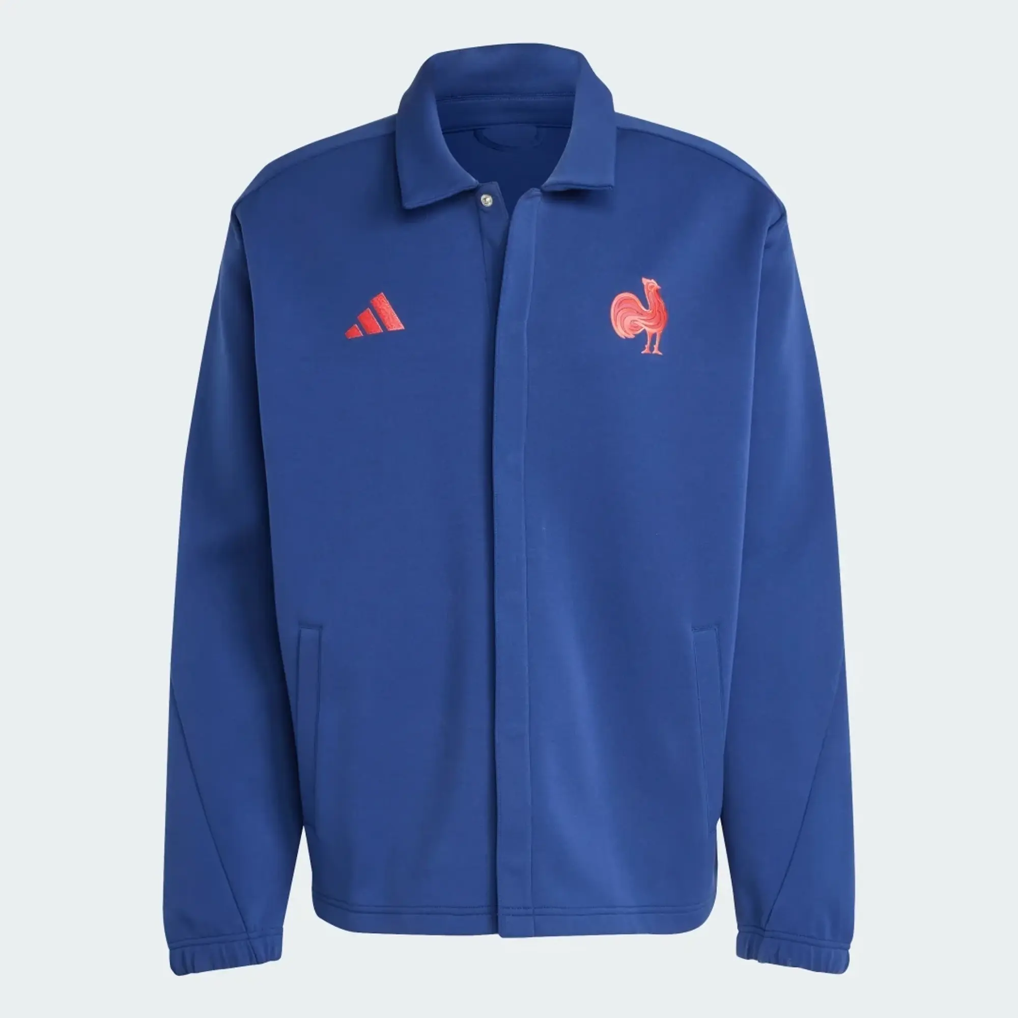 adidas France Travel 3-Stripes Coach&#39;s Jacket