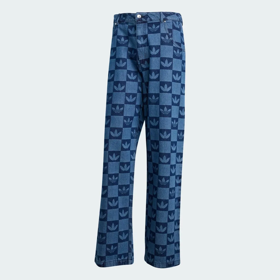 adidas Monogram All Over Print Regular Denim Pants | JY2993