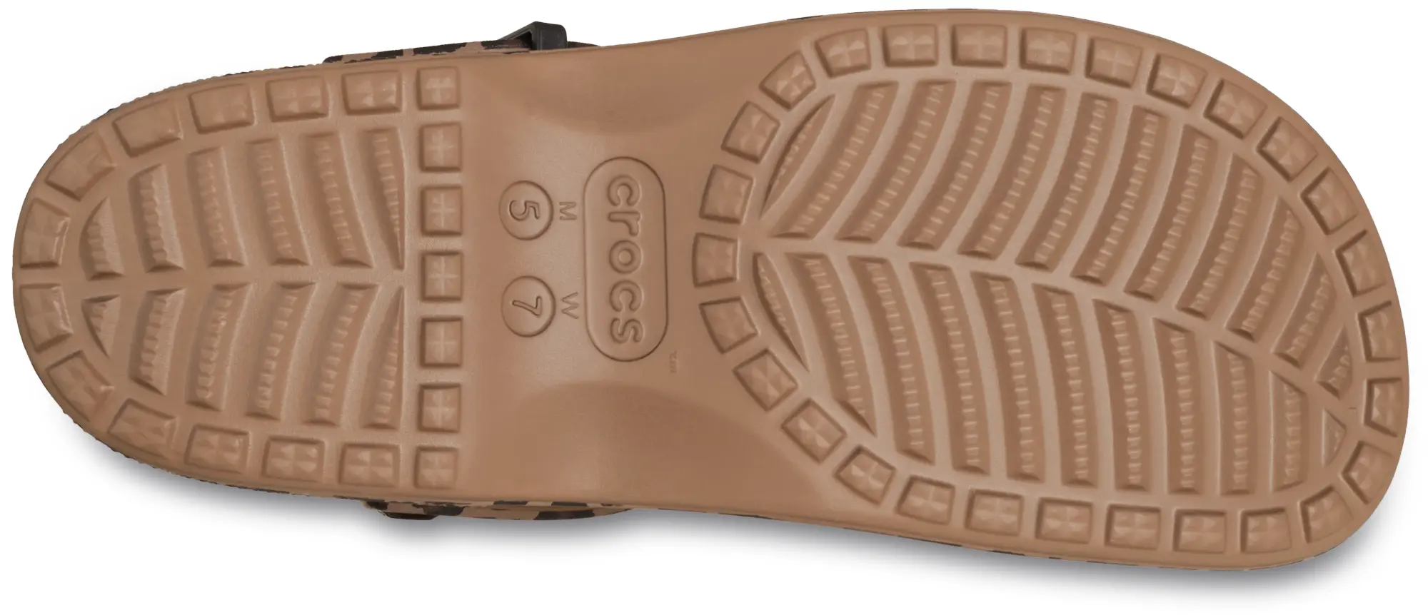 Crocs | Unisex | Classic Mary Jane Animal | Clogs | Sepia / Leopard | W4/M3