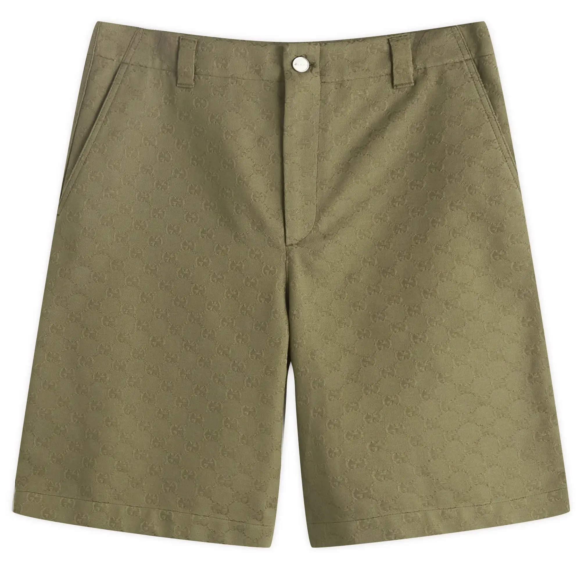 Gucci Men's GG Canvas Cargo Short Green