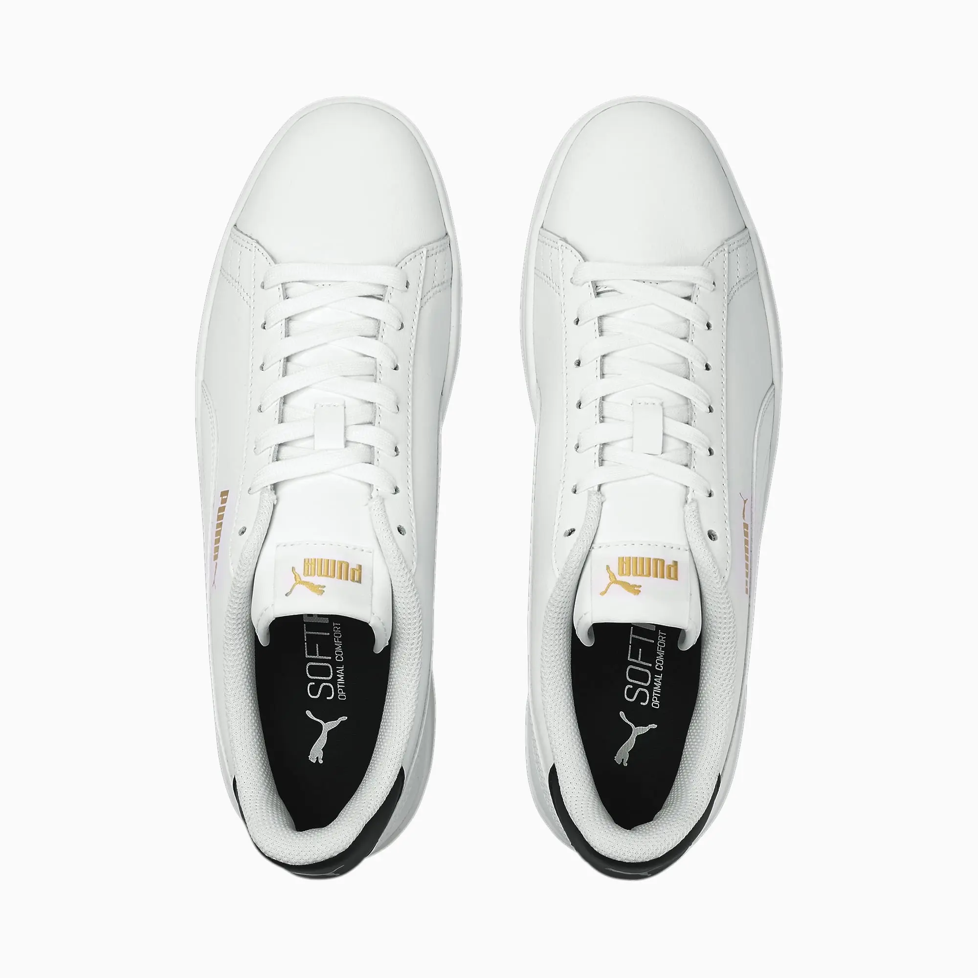 PUMA Smash V2 Sneaker, White/Peacoat/Gold, size 10