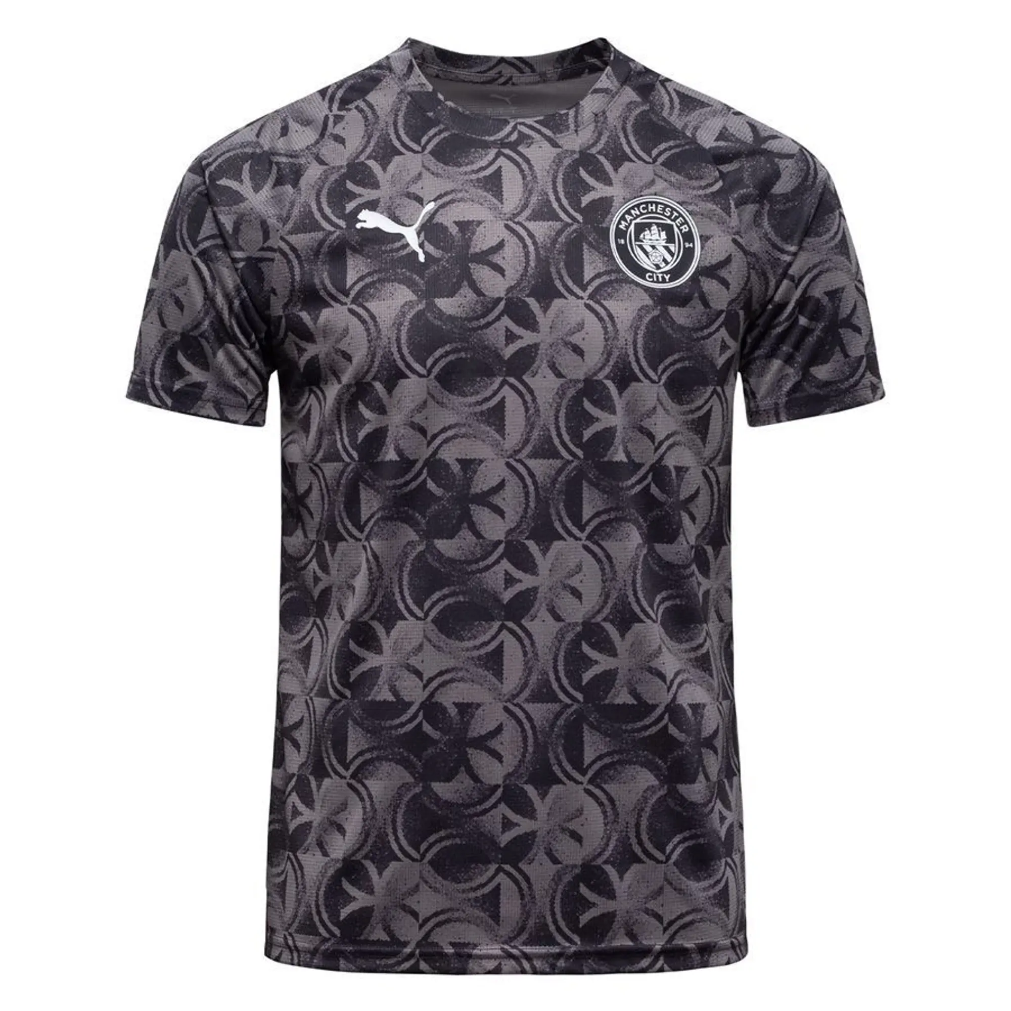 PUMA Manchester City Pre-Match Jersey Men, Black/Flat Dark Grey