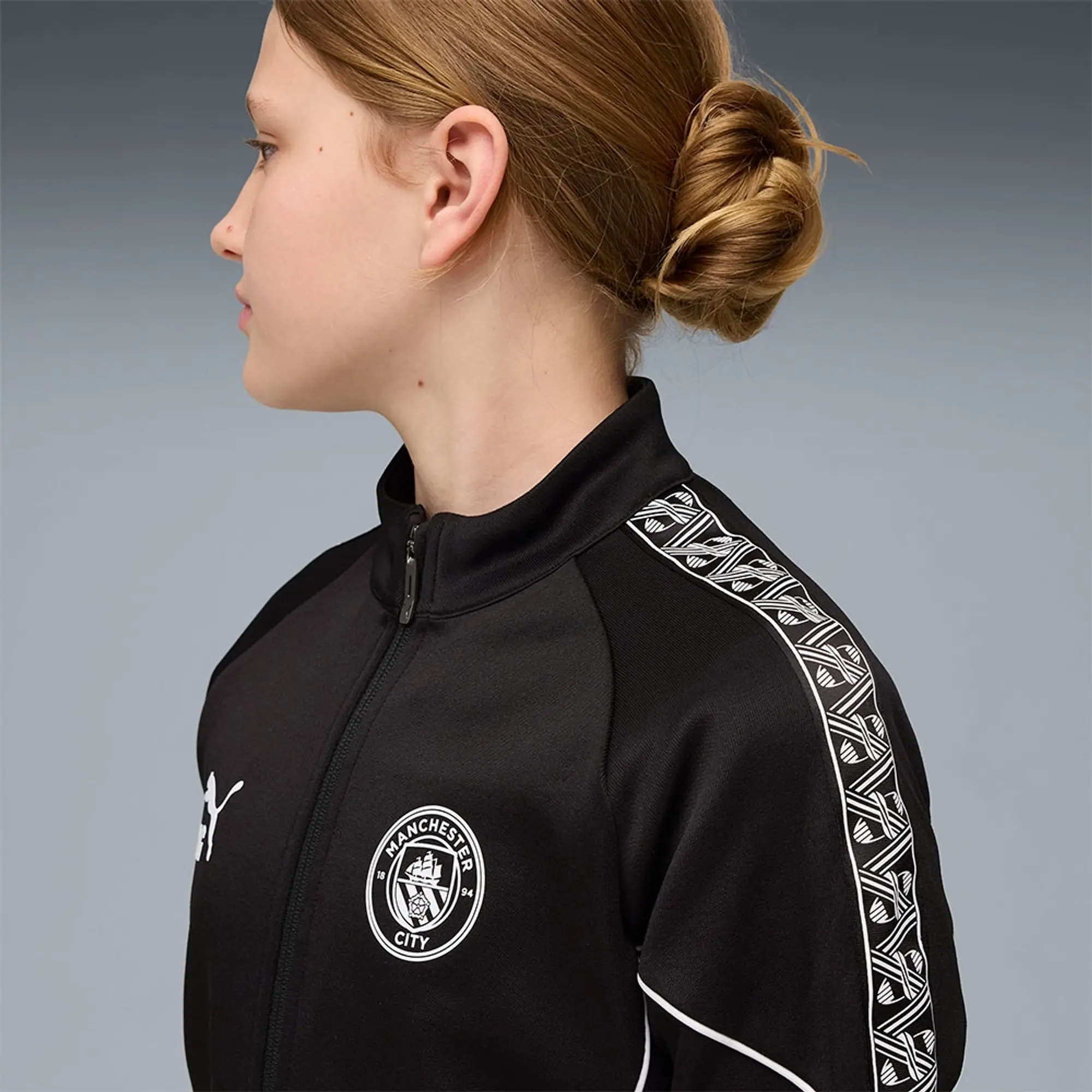 PUMA Manchester City King Anthem Jacket Youth, Black