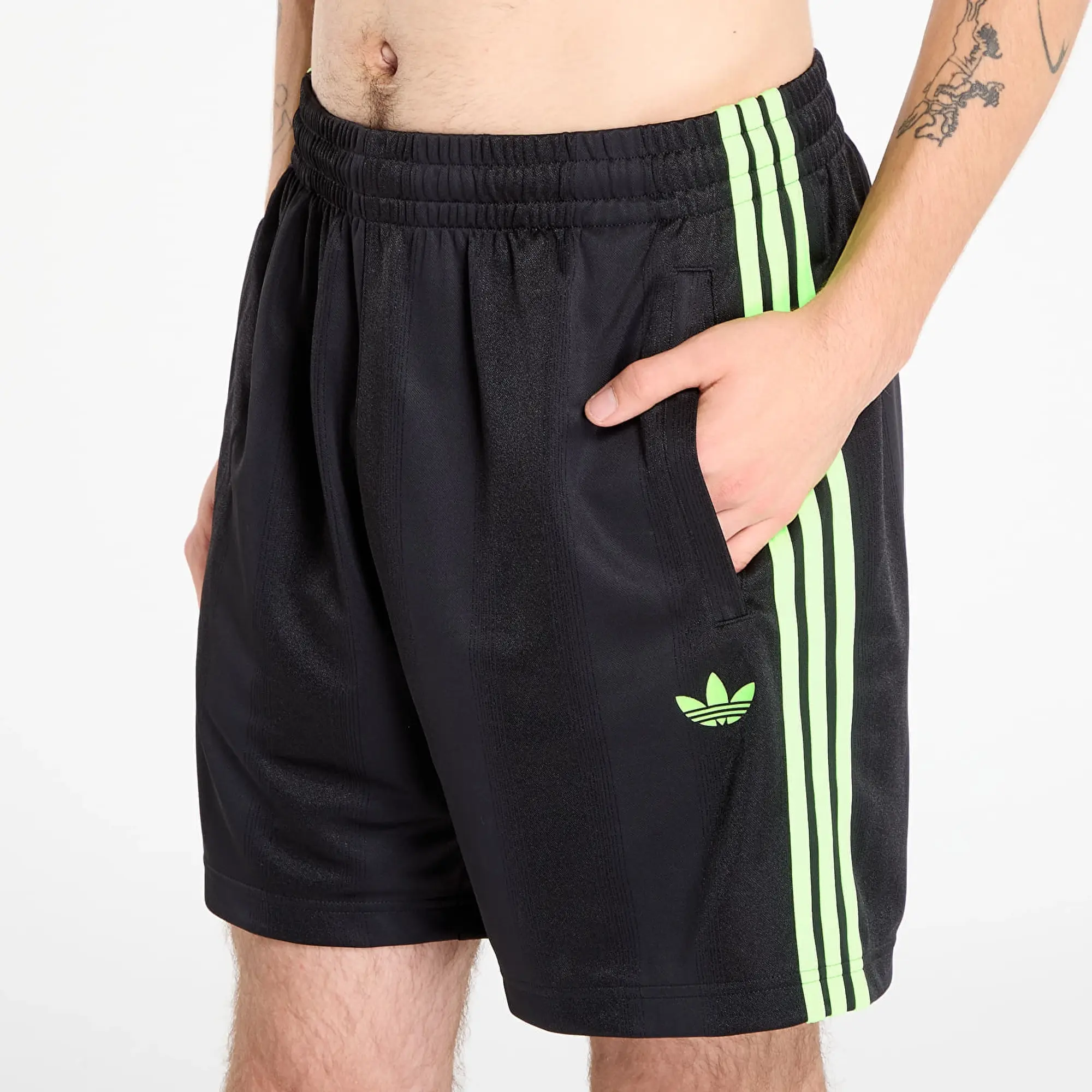 Shorts Adidas Jacquard Shorts Black/ Signal Green S