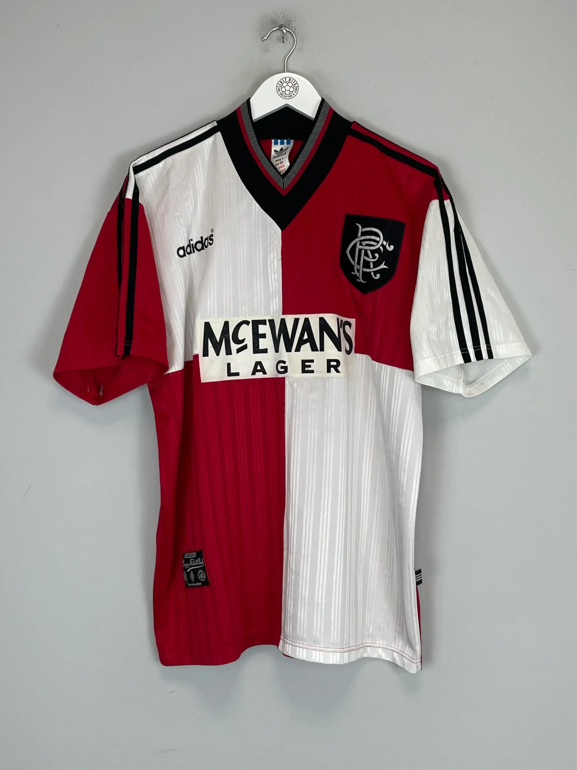 1995/96 RANGERS AWAY SHIRT (L) ADIDAS | Cult Kits