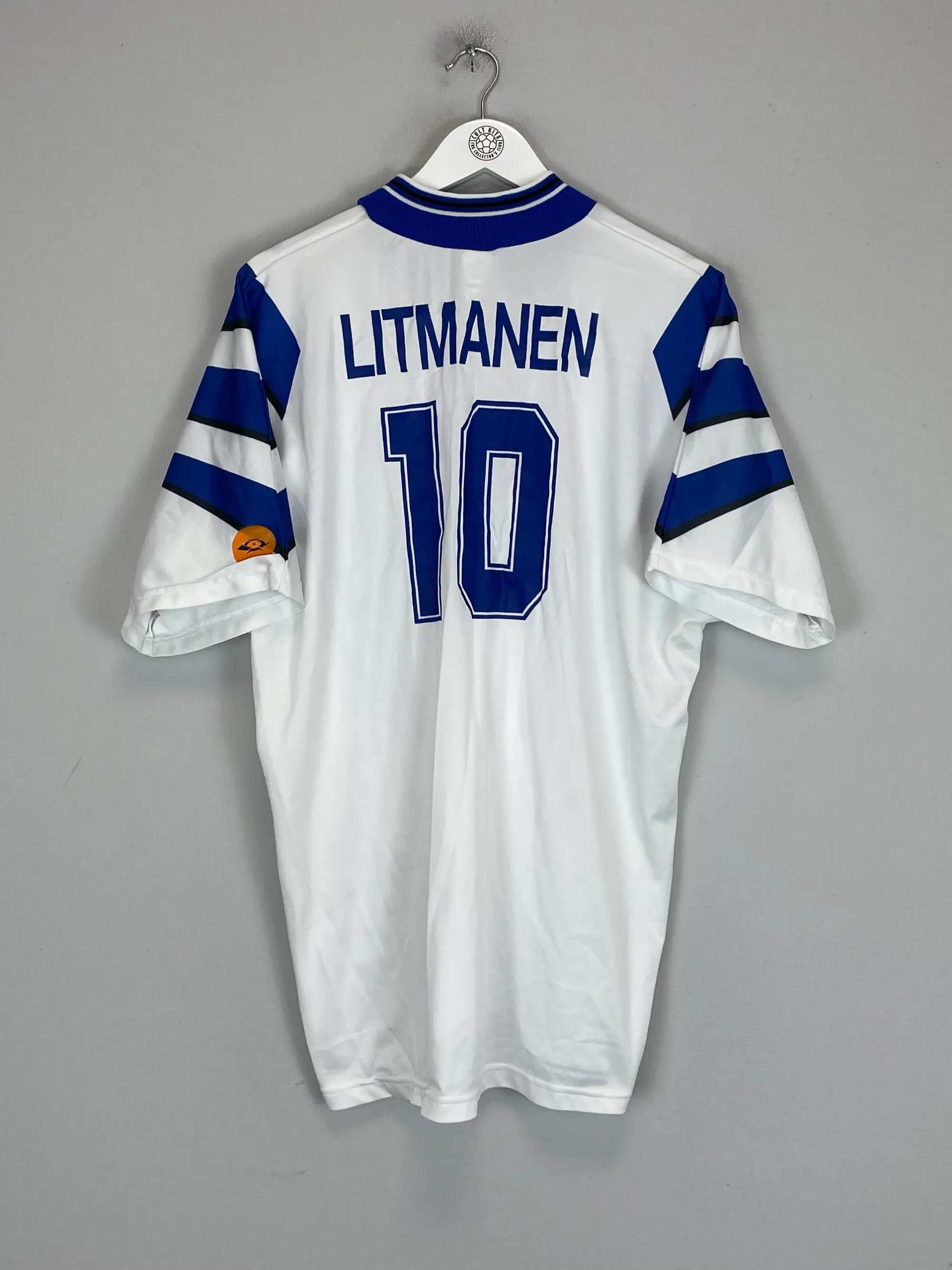 1996 FINLAND LITMANEN #10 HOME SHIRT (L) ADIDAS | Cult Kits