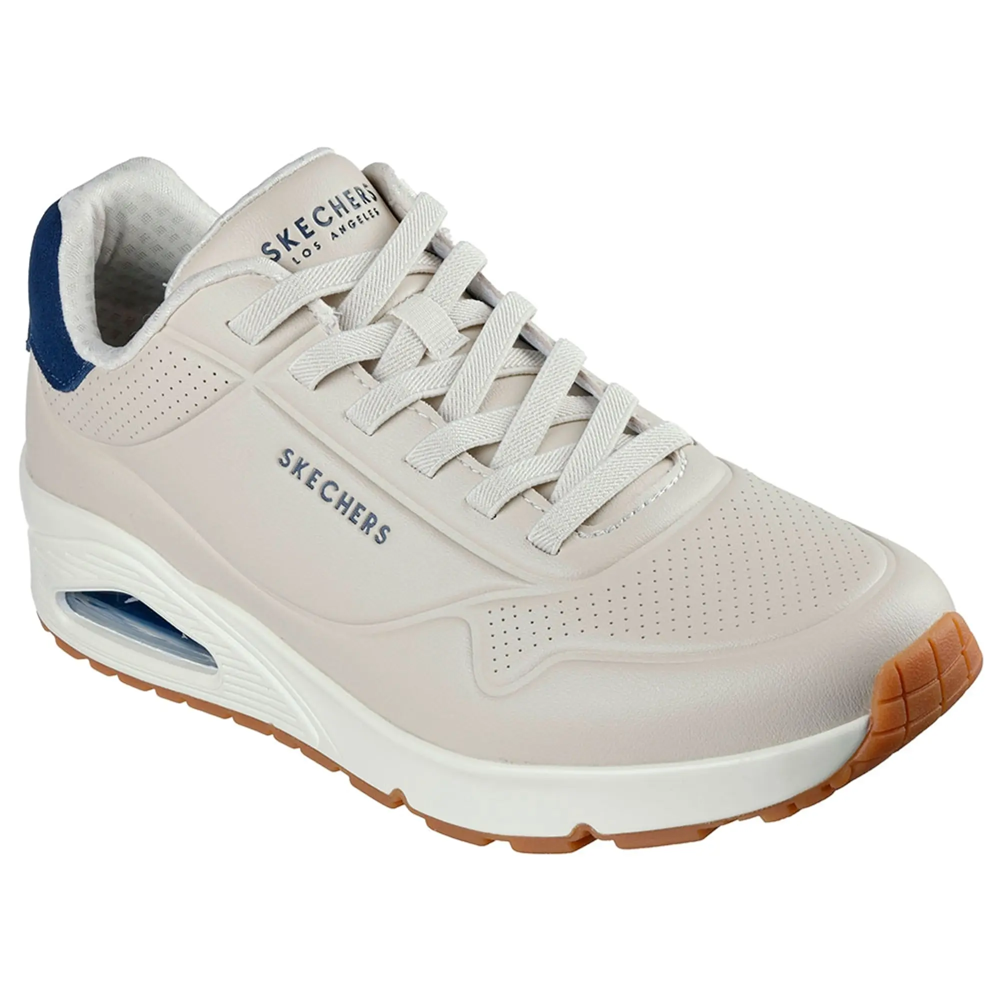 Skechers Men's Uno - Tailored Air Sneaker in Natural/Blue